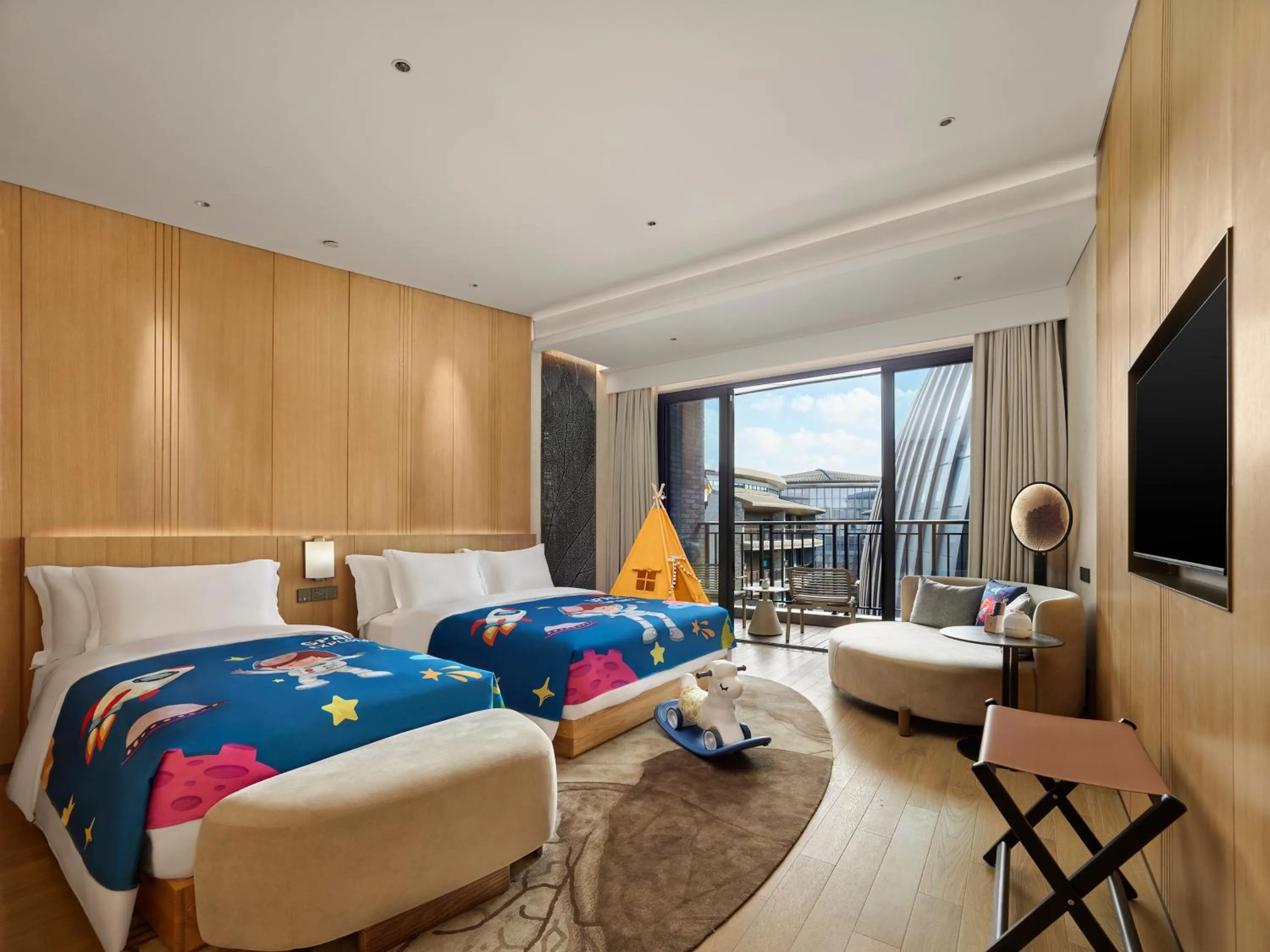 Bed in Garrya Huzhou Lucun