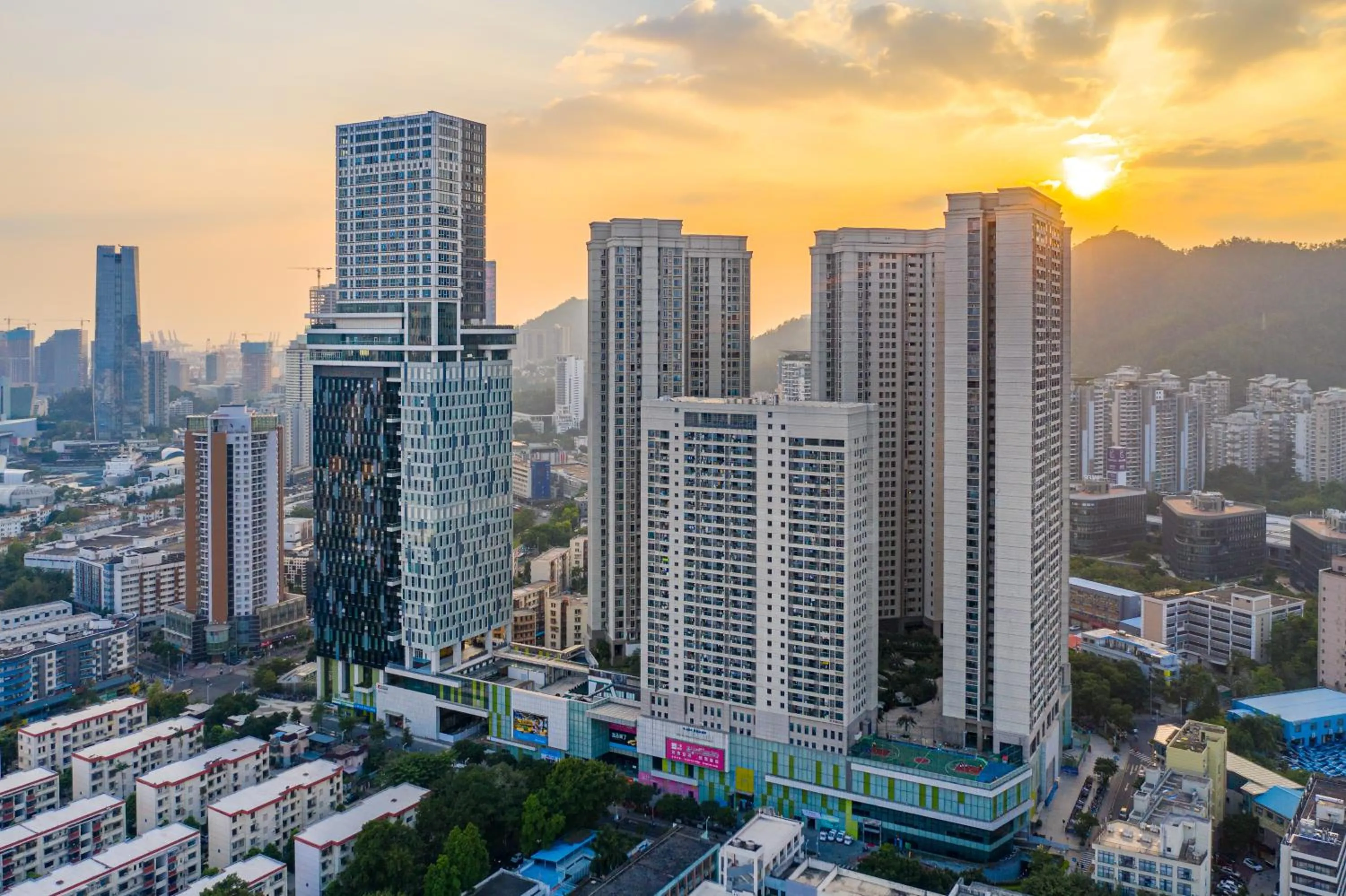 Bird's eye view in Grade Hotel Shenzhen Shekou Sea World