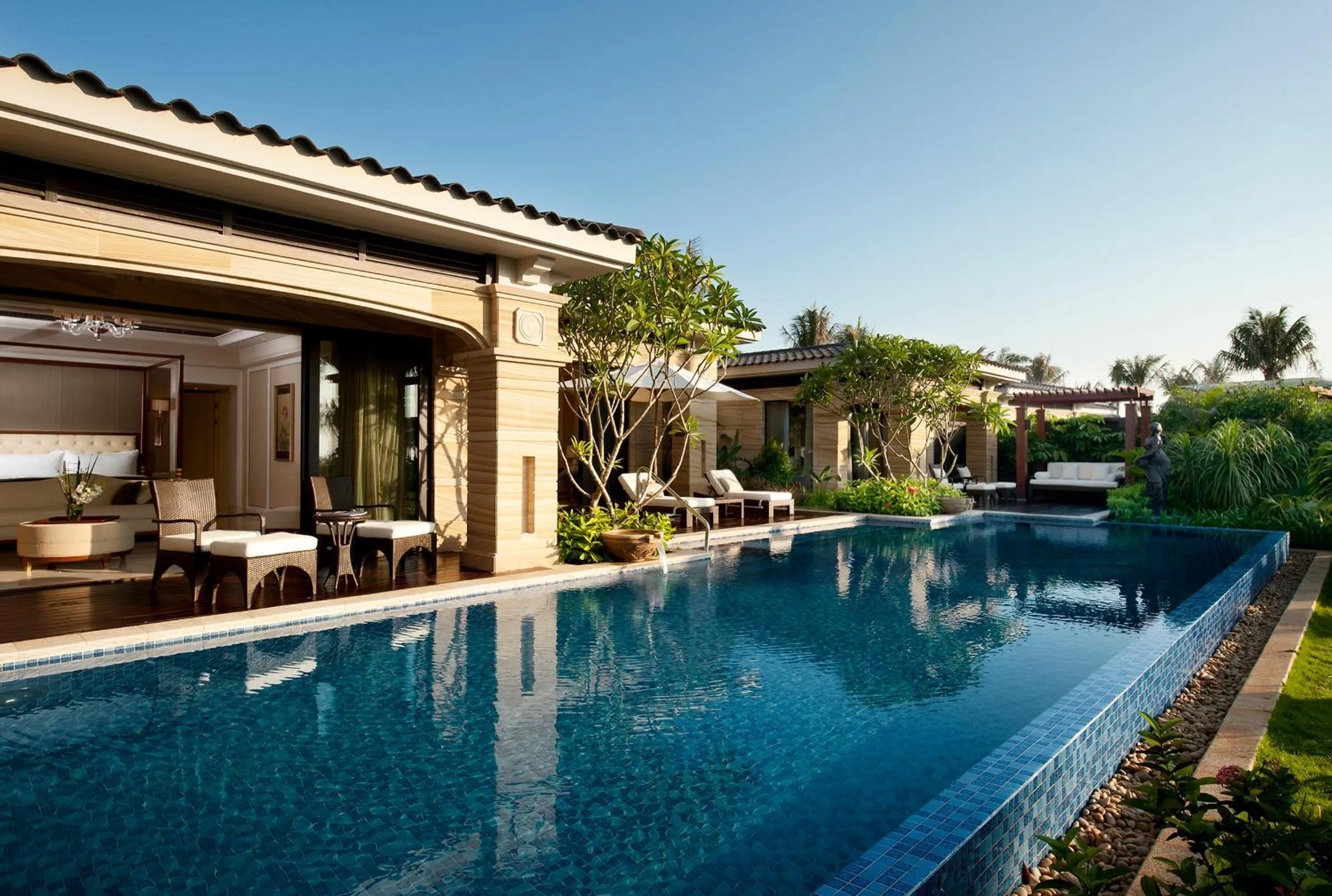 Pool view in Wanda Reign Resort & Villas Sanya Haitang Bay