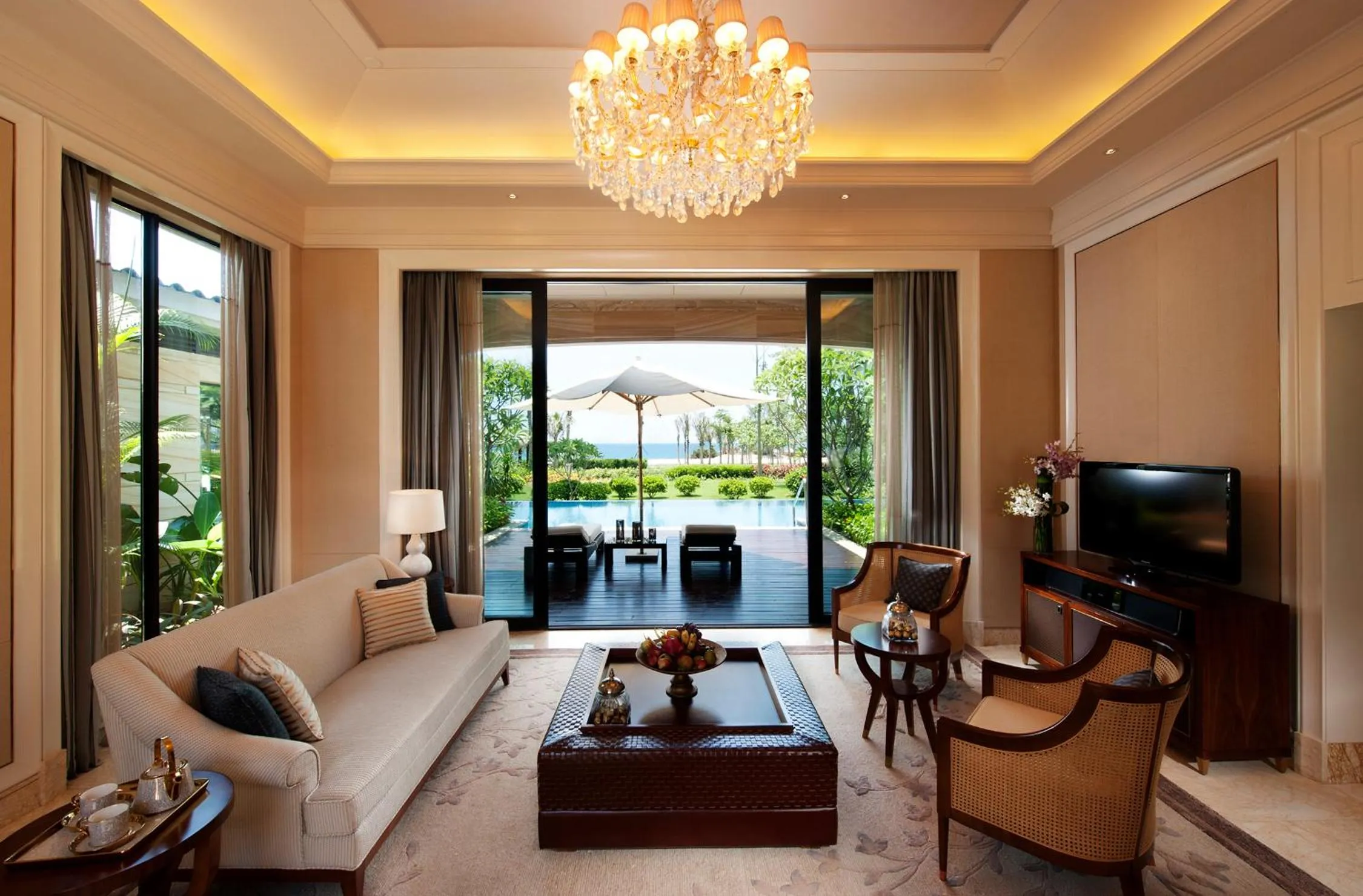 Living room in Wanda Reign Resort & Villas Sanya Haitang Bay