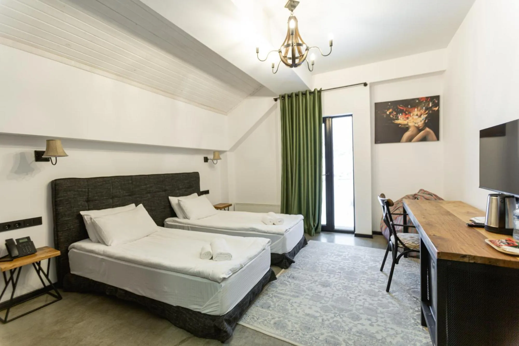 Bed in Hotel Roshe Gudauri