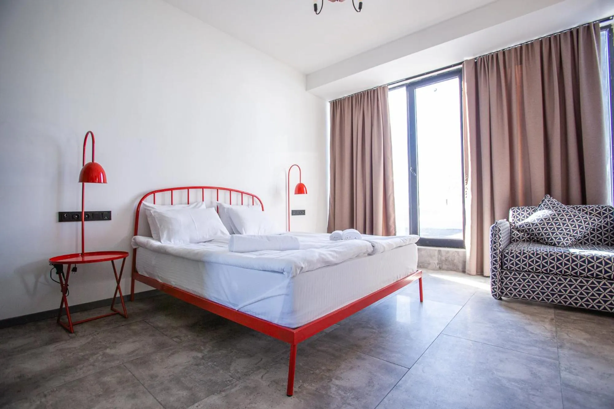 Bed in Hotel Roshe Gudauri