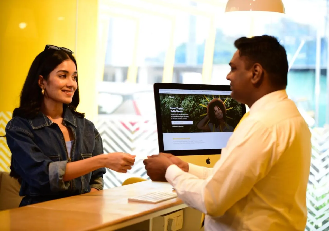 Lobby or reception in Bloom Hotel - HITEC City