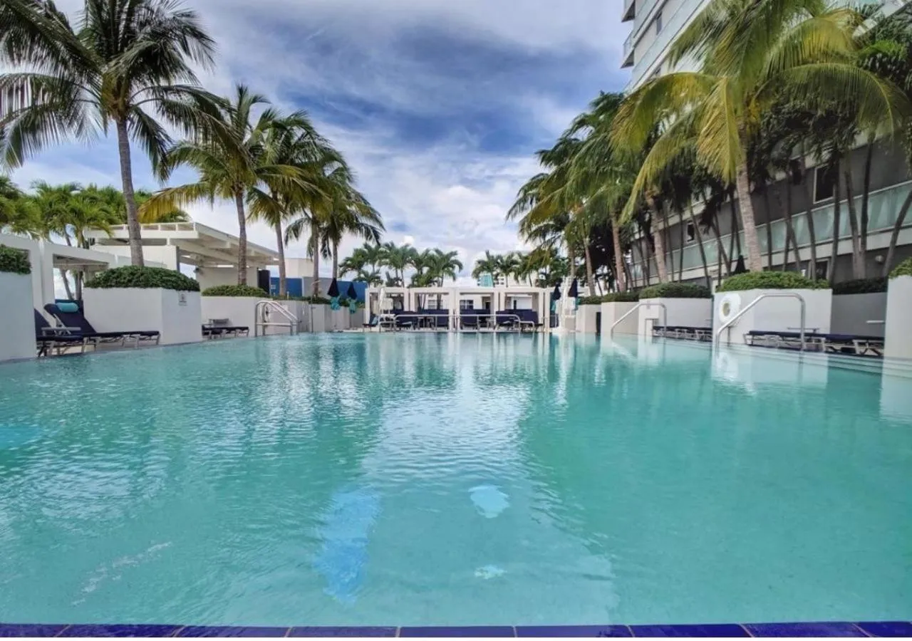 Pool view in Luxury 1 BR at Fort Lauderdale