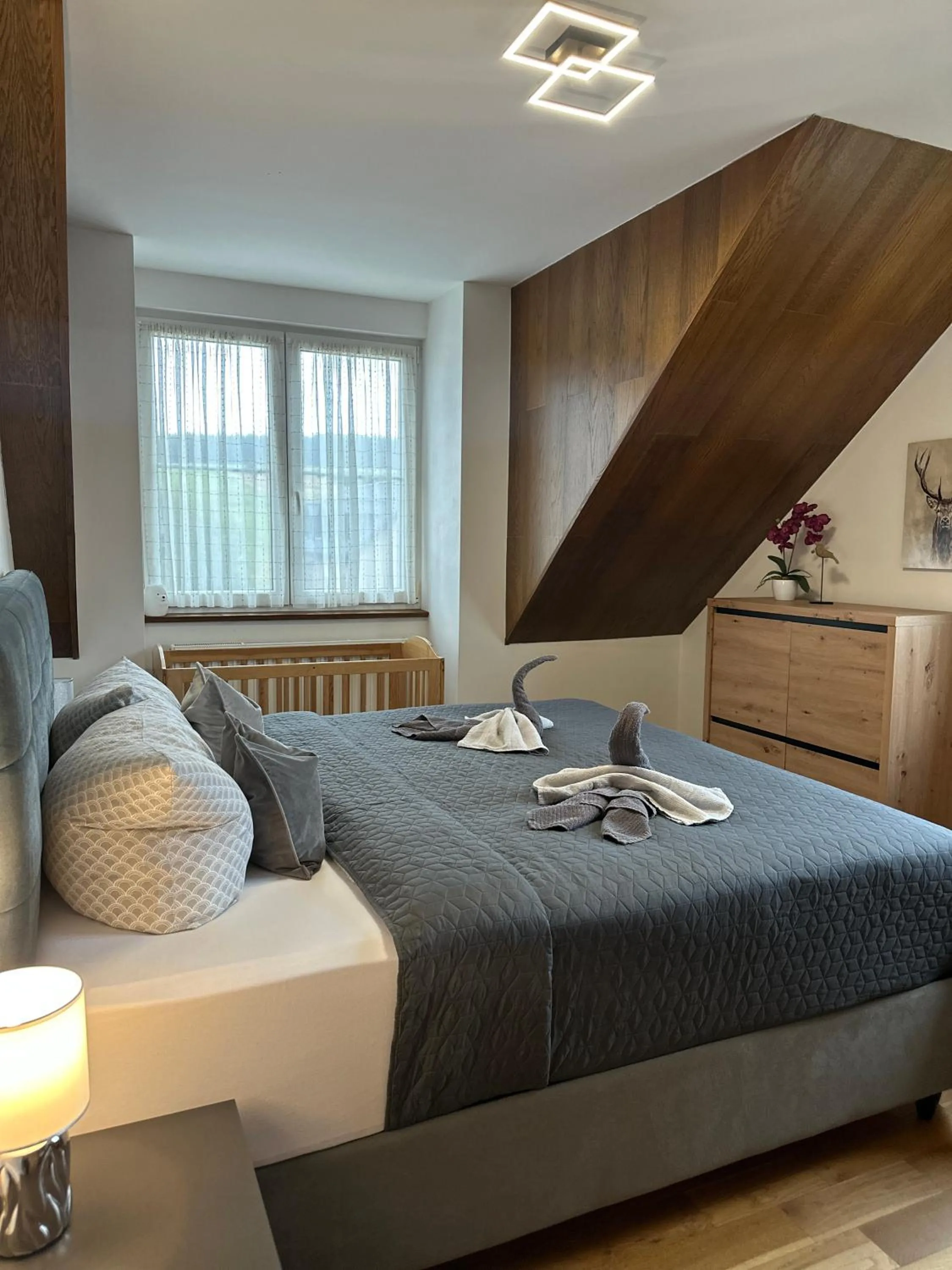 Bedroom, Bed in Apartmán U Tří smrků