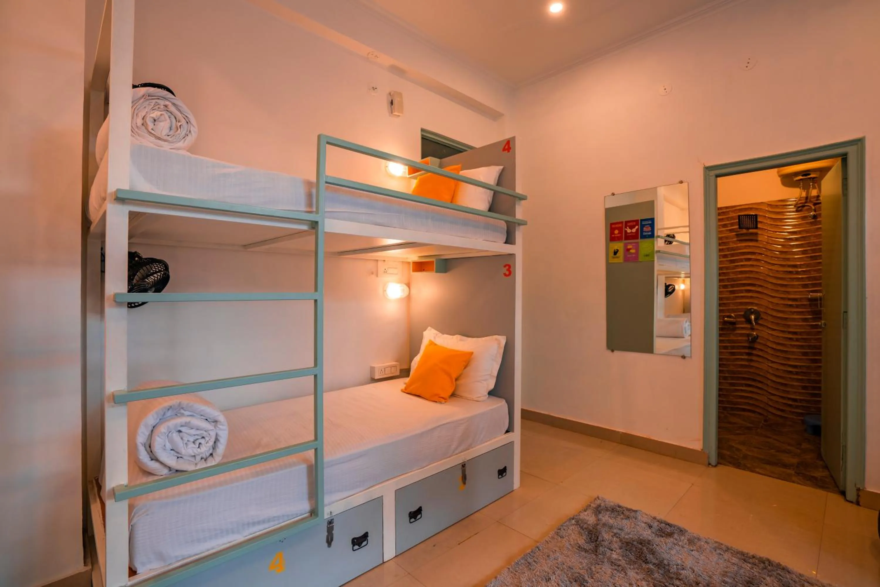 bunk bed, Bed in Zostel Rishikesh, Laxman Jhula