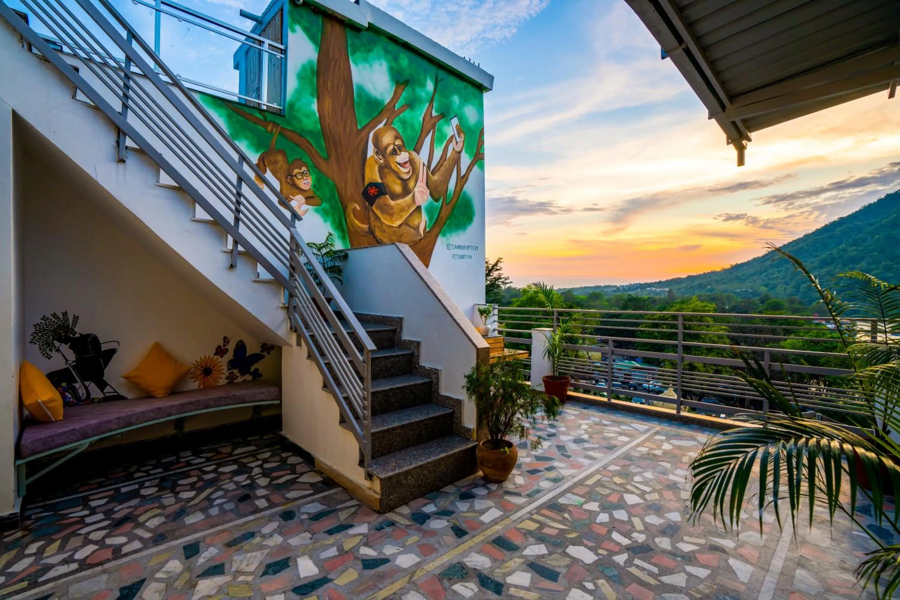 Nearby landmark in Zostel Rishikesh, Laxman Jhula