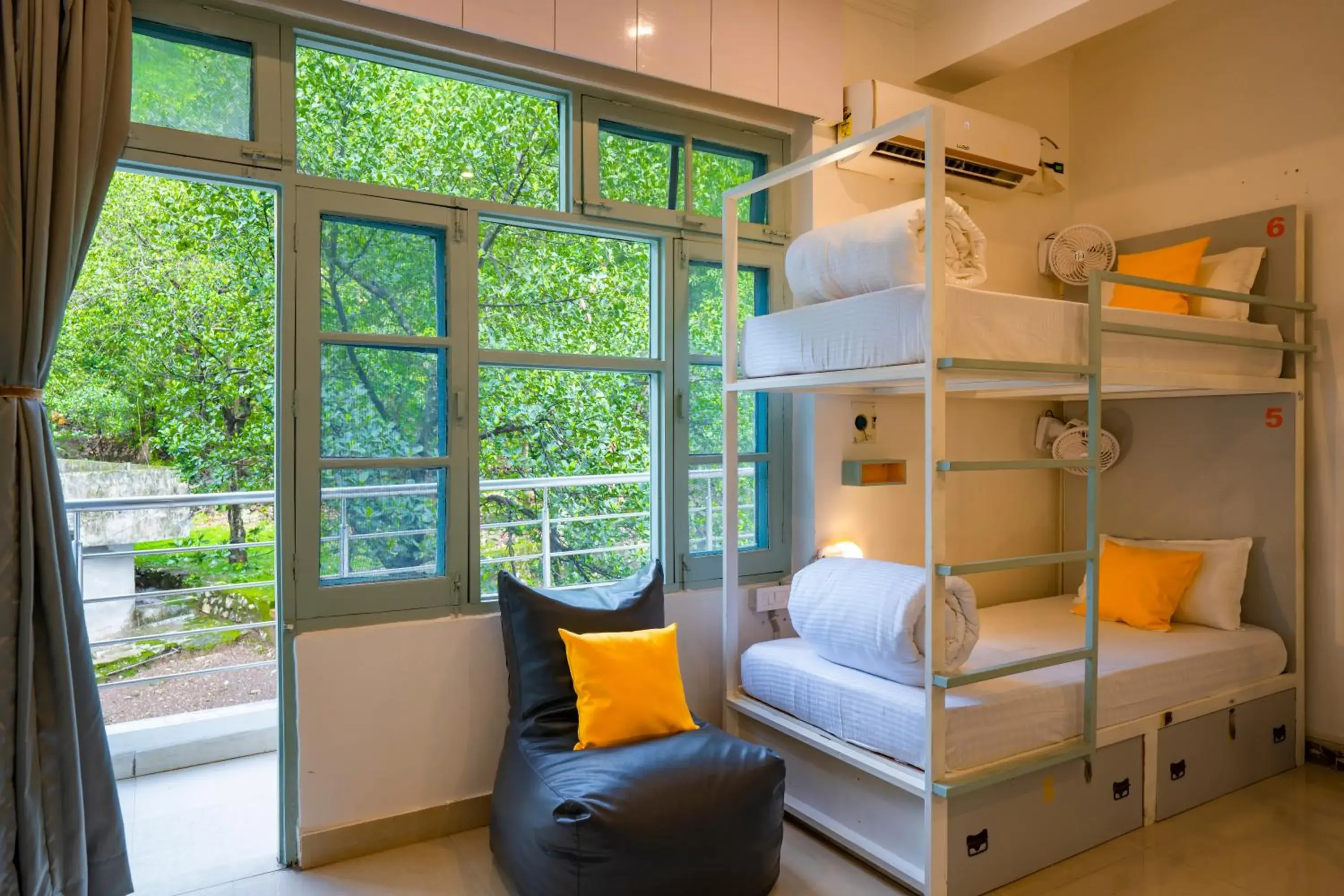 View (from property/room), Bed in Zostel Rishikesh, Laxman Jhula View (from property/room), Bed in Zostel Rishikesh, Laxman Jhula