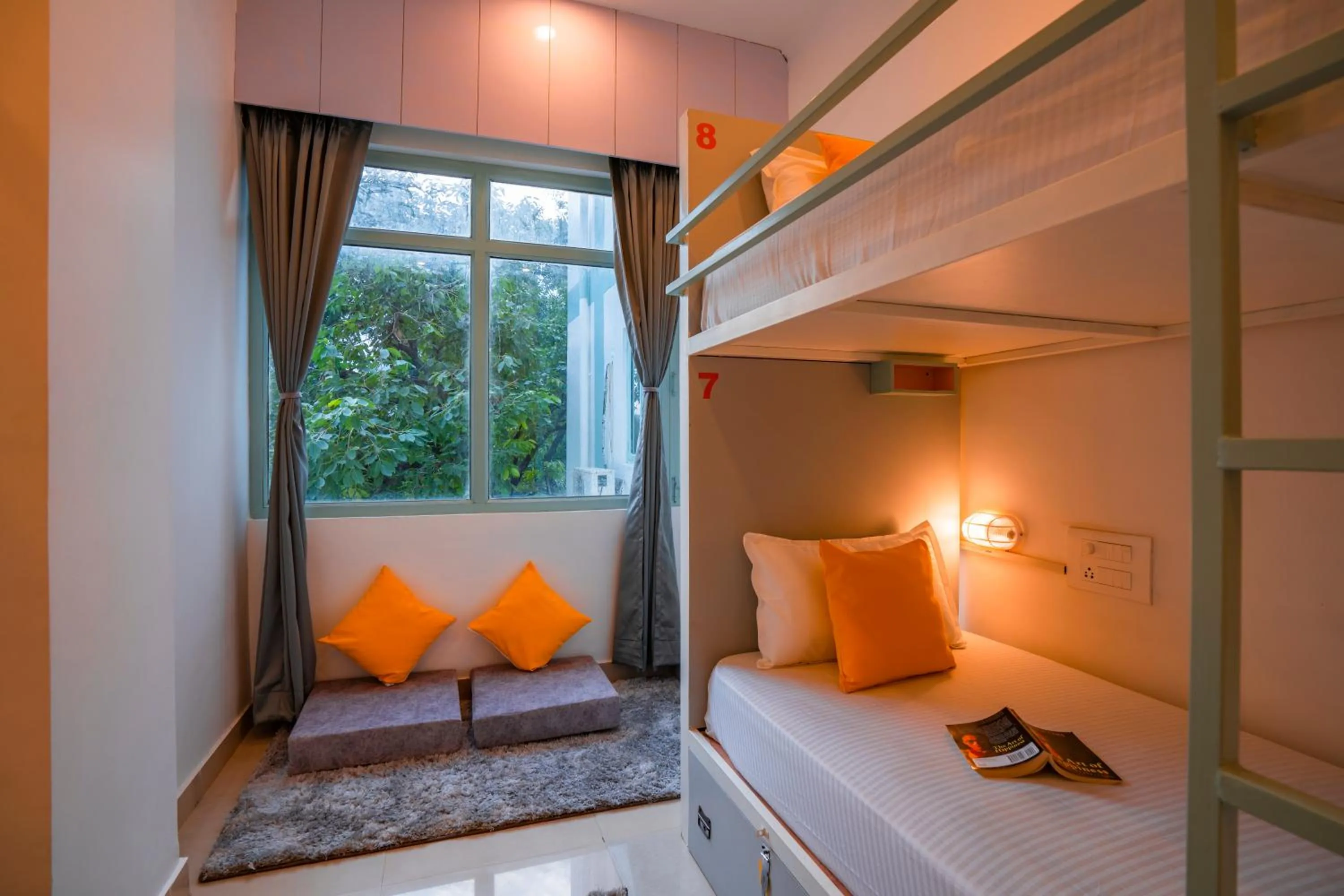 View (from property/room), Bed in Zostel Rishikesh, Laxman Jhula