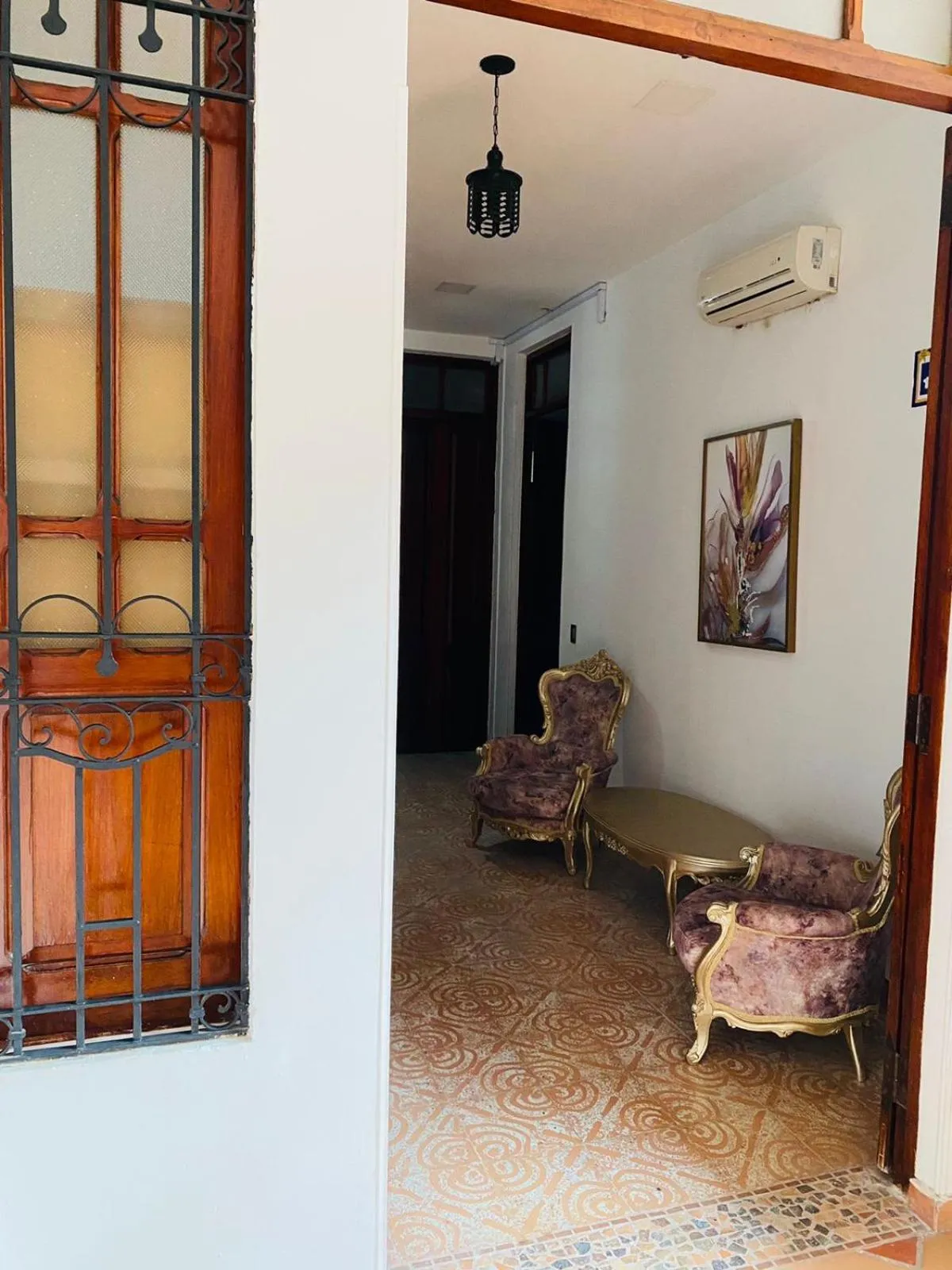 Seating area in Hotel Casa Bethel
