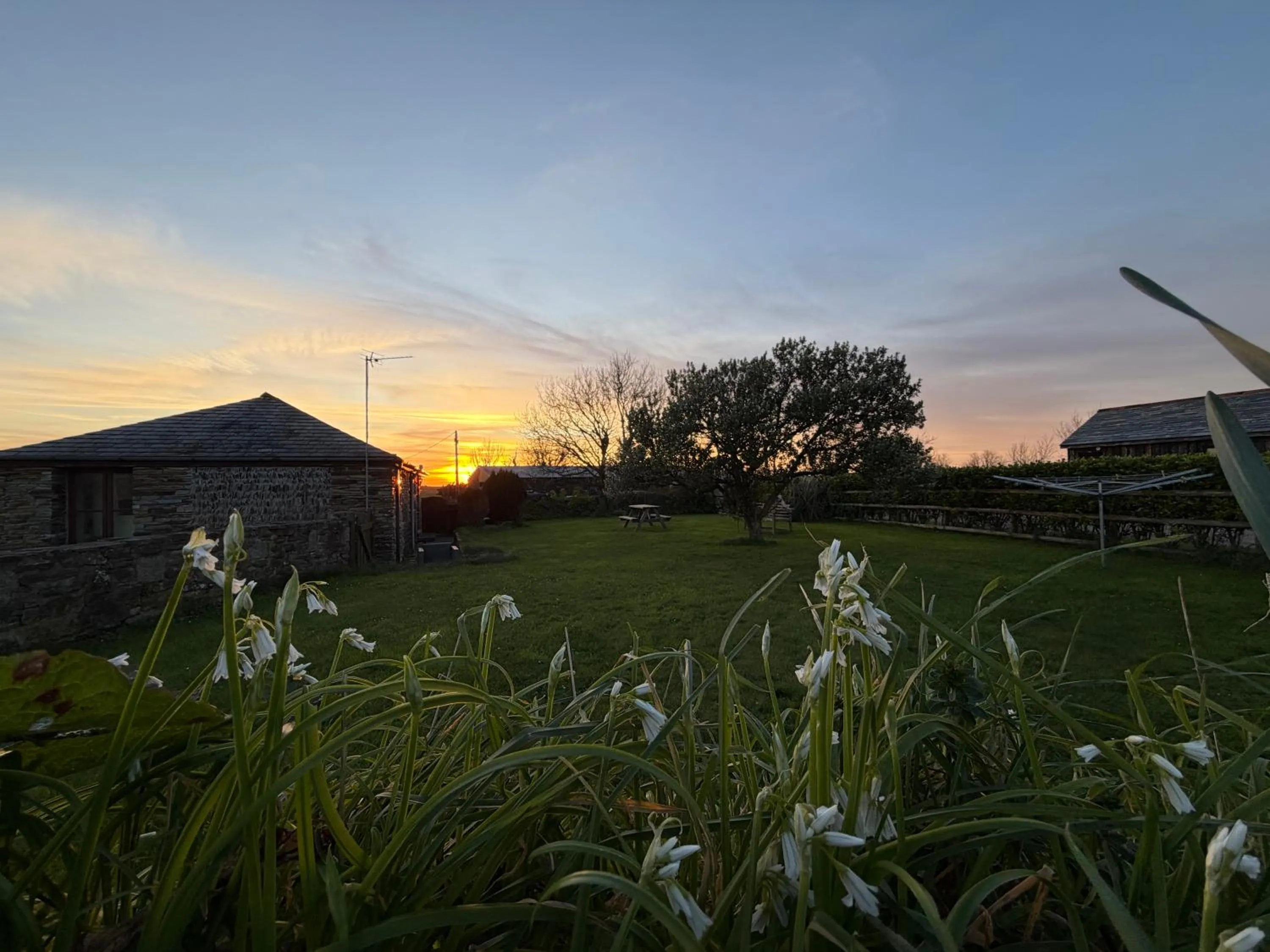 Garden view in The Barn-family getaway - Nr Port Isaac