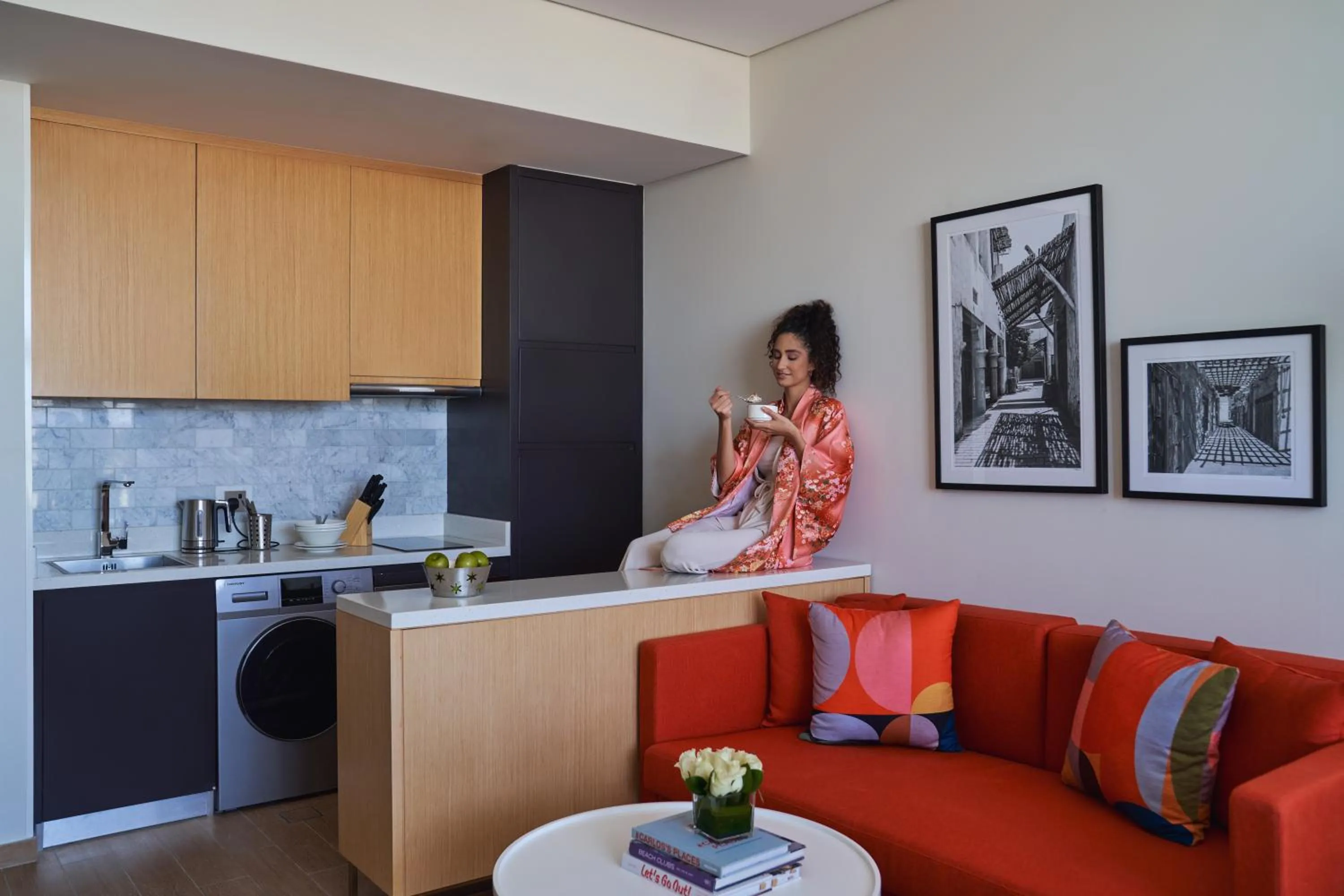 Kitchen or kitchenette in Adagio Jumeirah Village Triangle