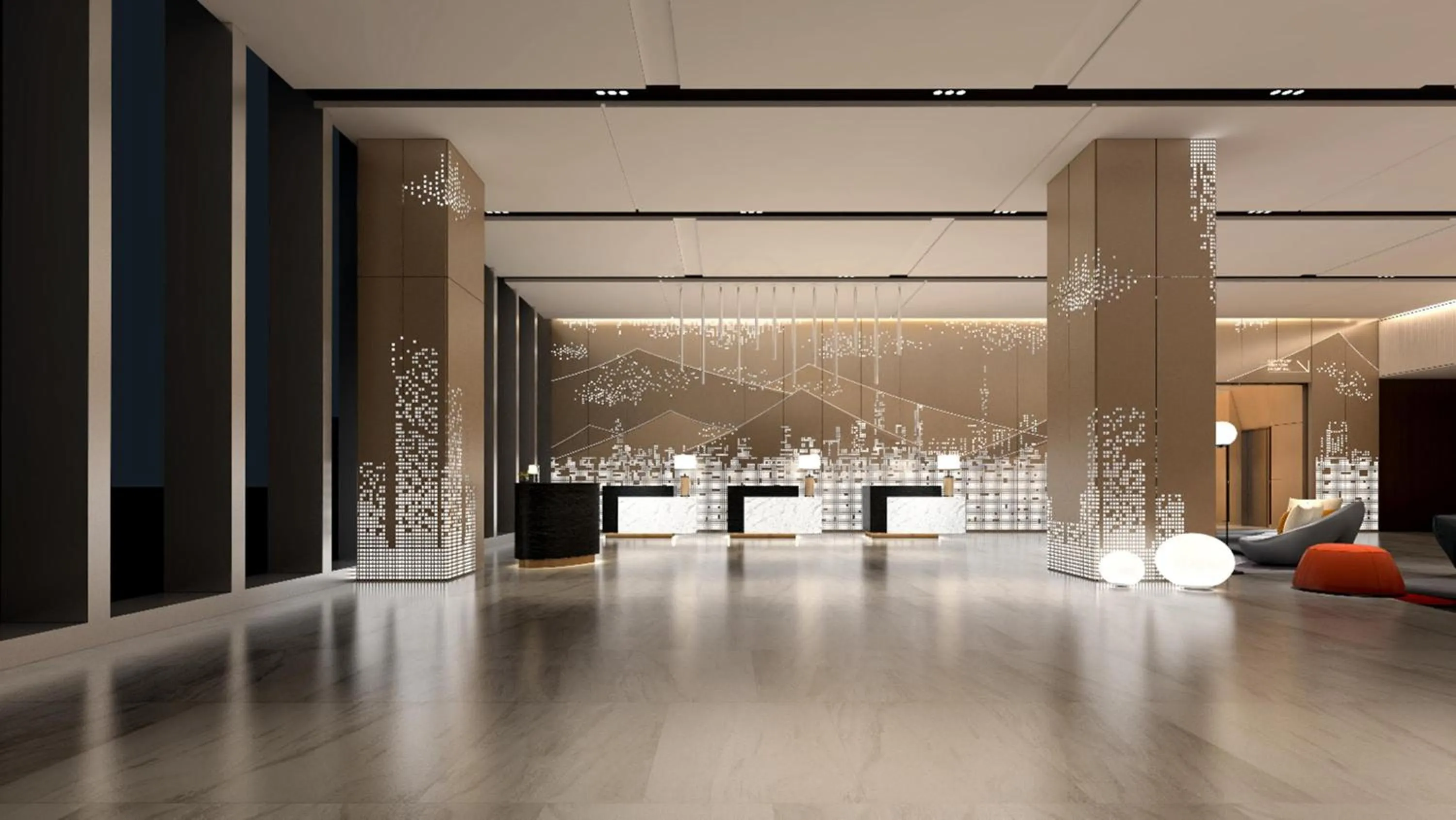 Lobby or reception in Novotel Guangzhou Baiyun Airport - Canton Fair Free Shuttle Bus & Official Registration Agency