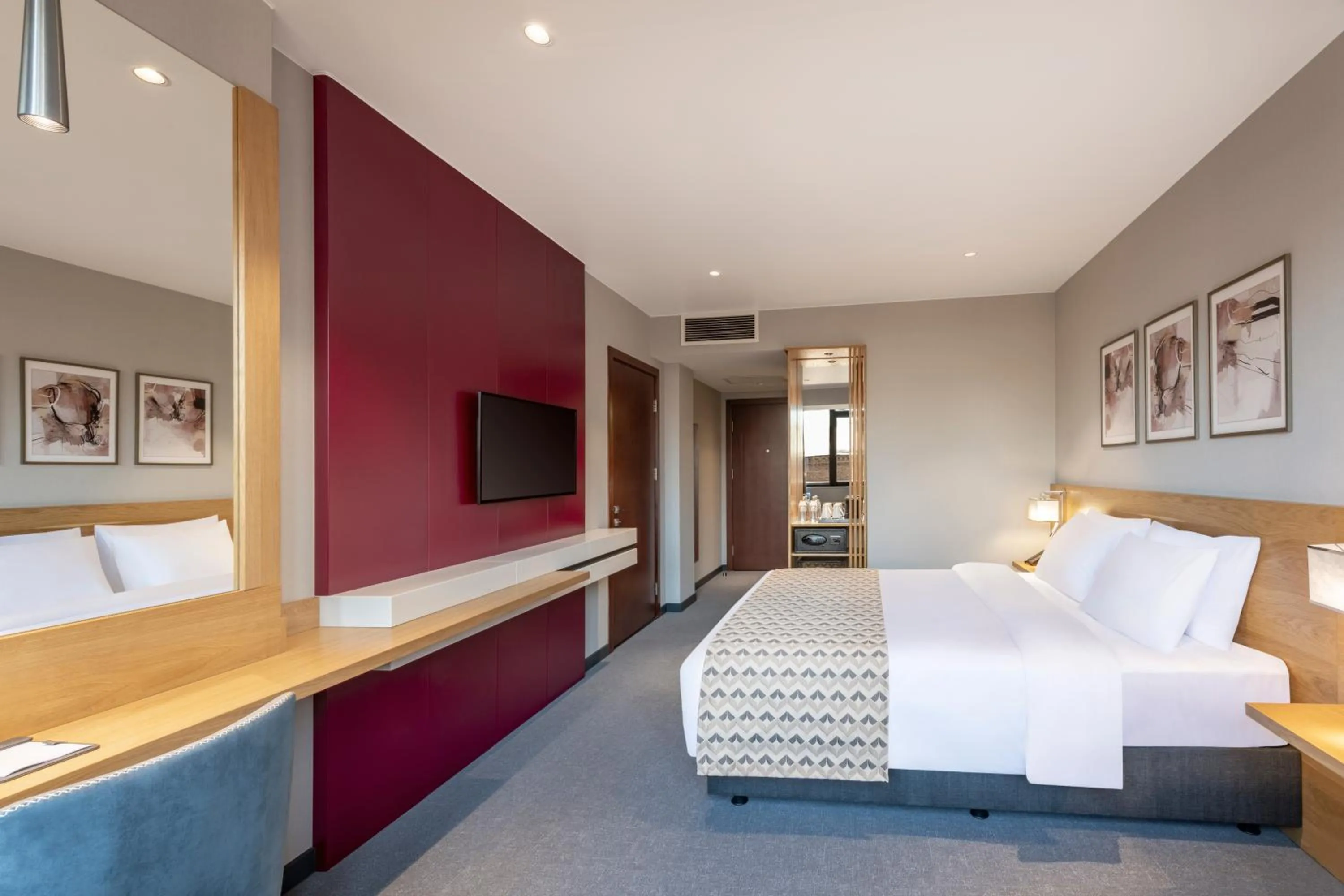 Bed in Clocks Hotel Tbilisi