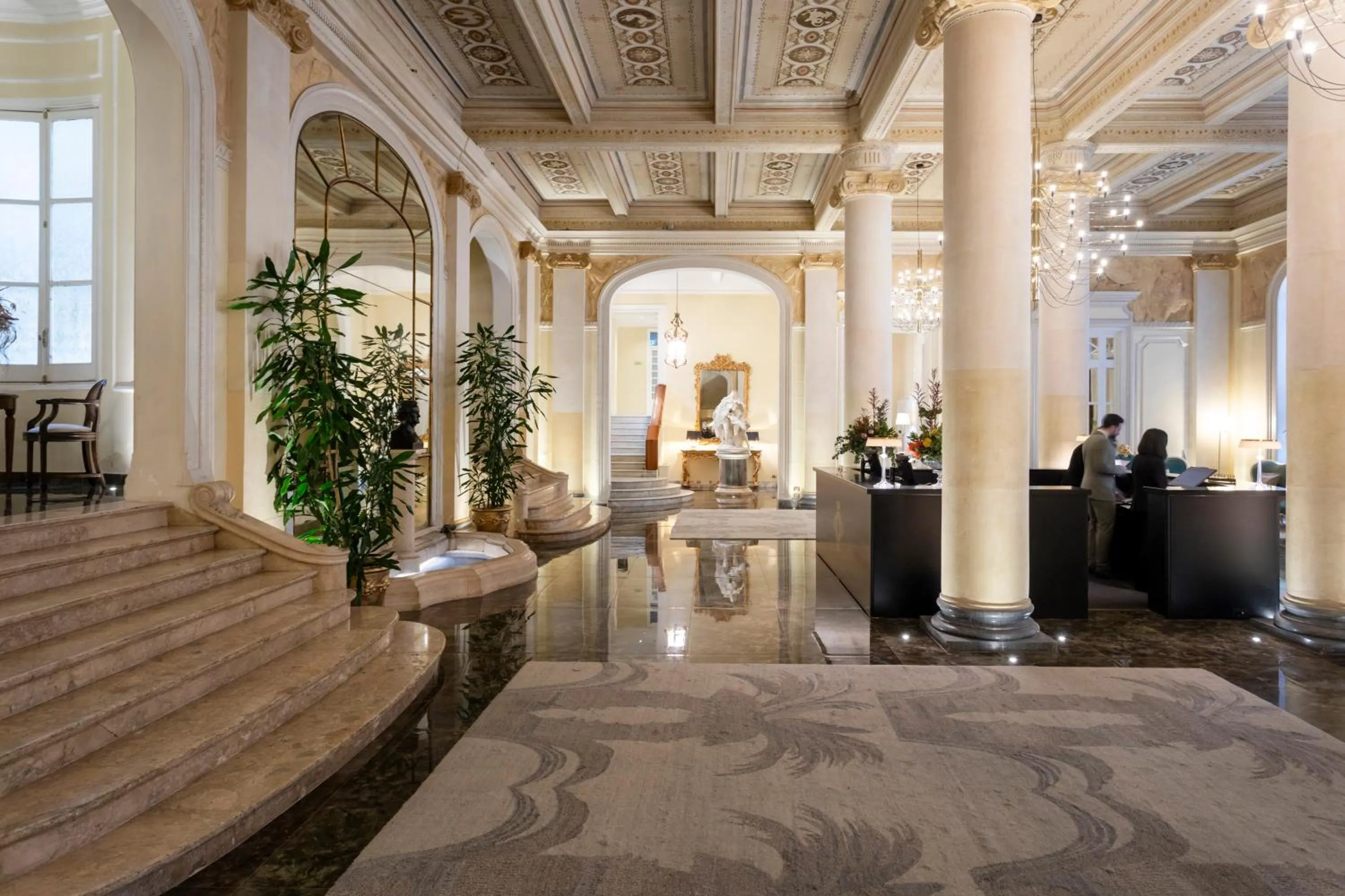 Lobby or reception in Grand Hotel Et Des Palmes