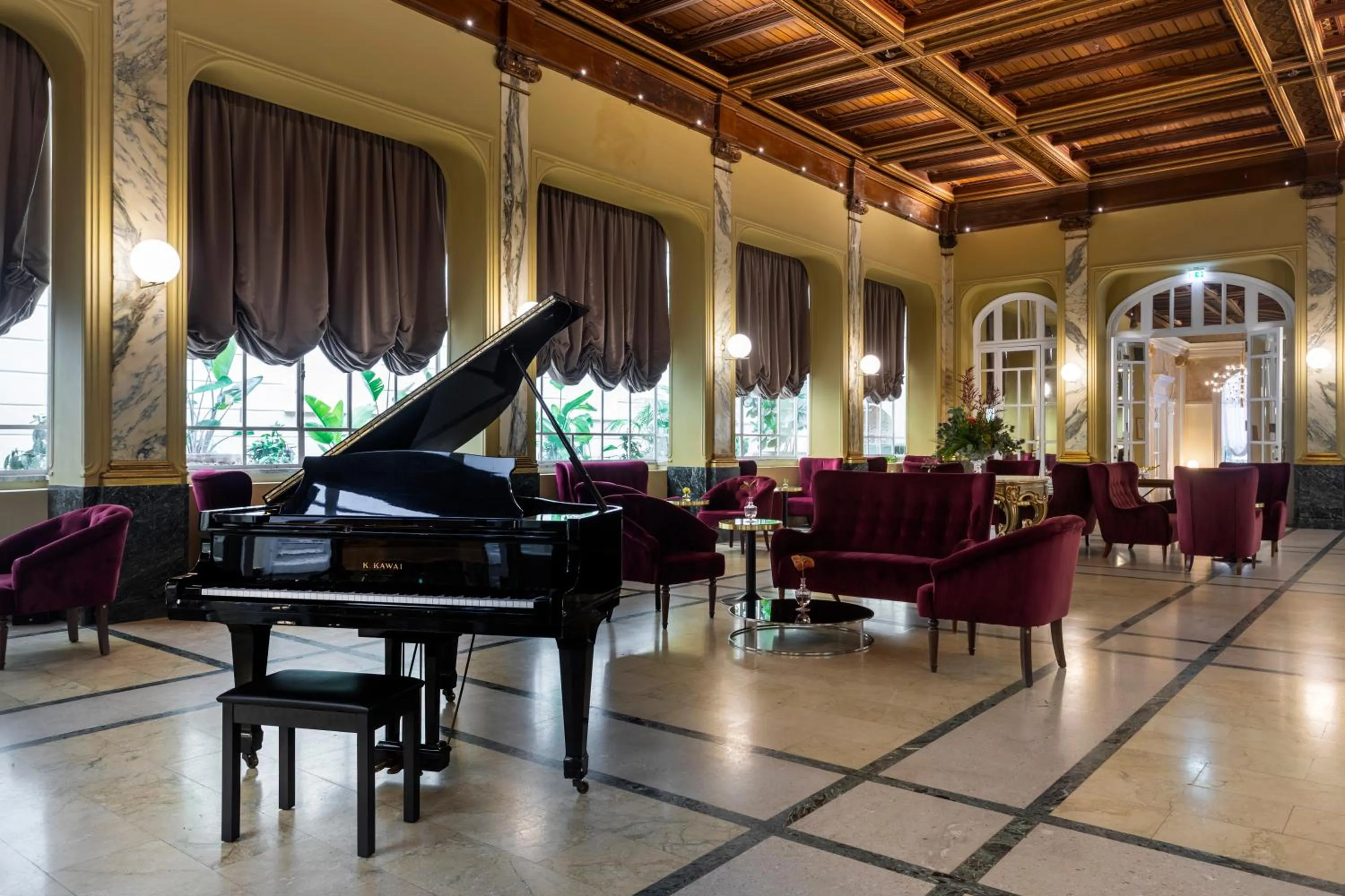 Lounge or bar in Grand Hotel Et Des Palmes