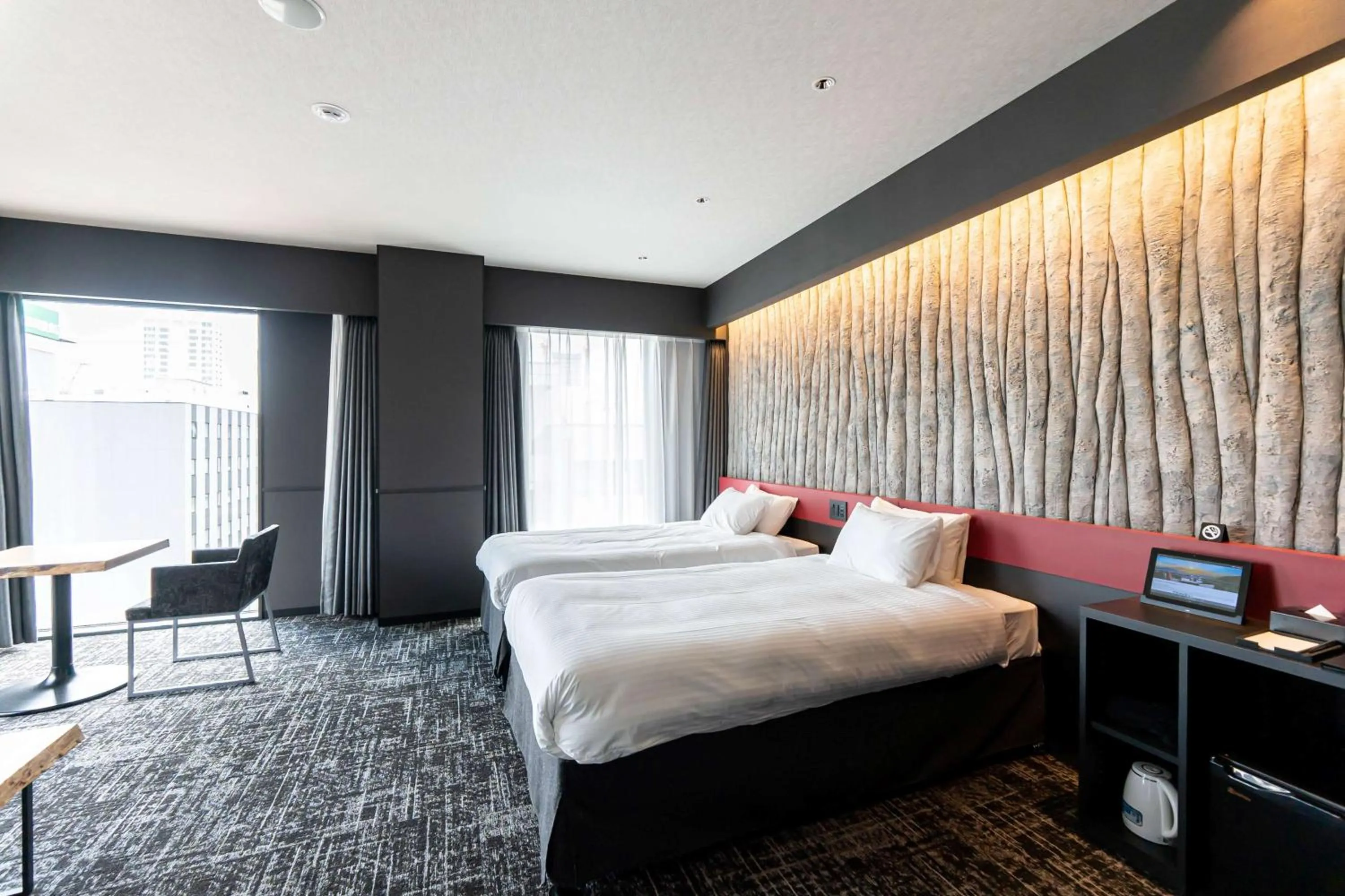 Bed in Wyndham Garden Sapporo Odori