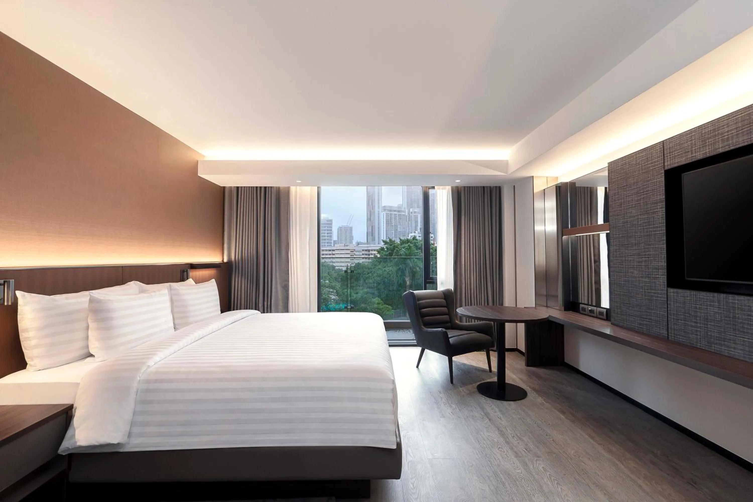 Bed in Gardina Asoke Hotel & Residence