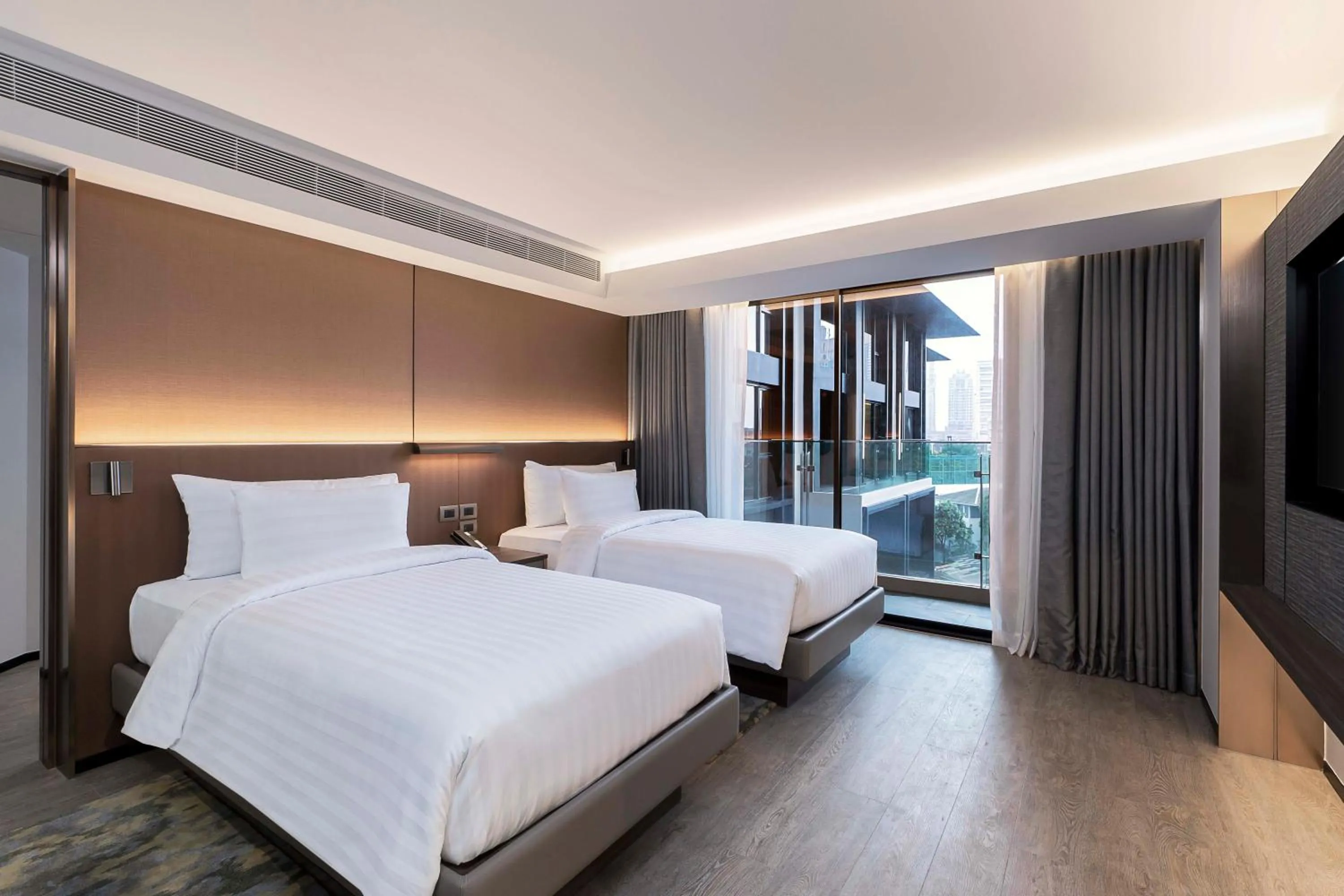 Bed in Gardina Asoke Hotel & Residence