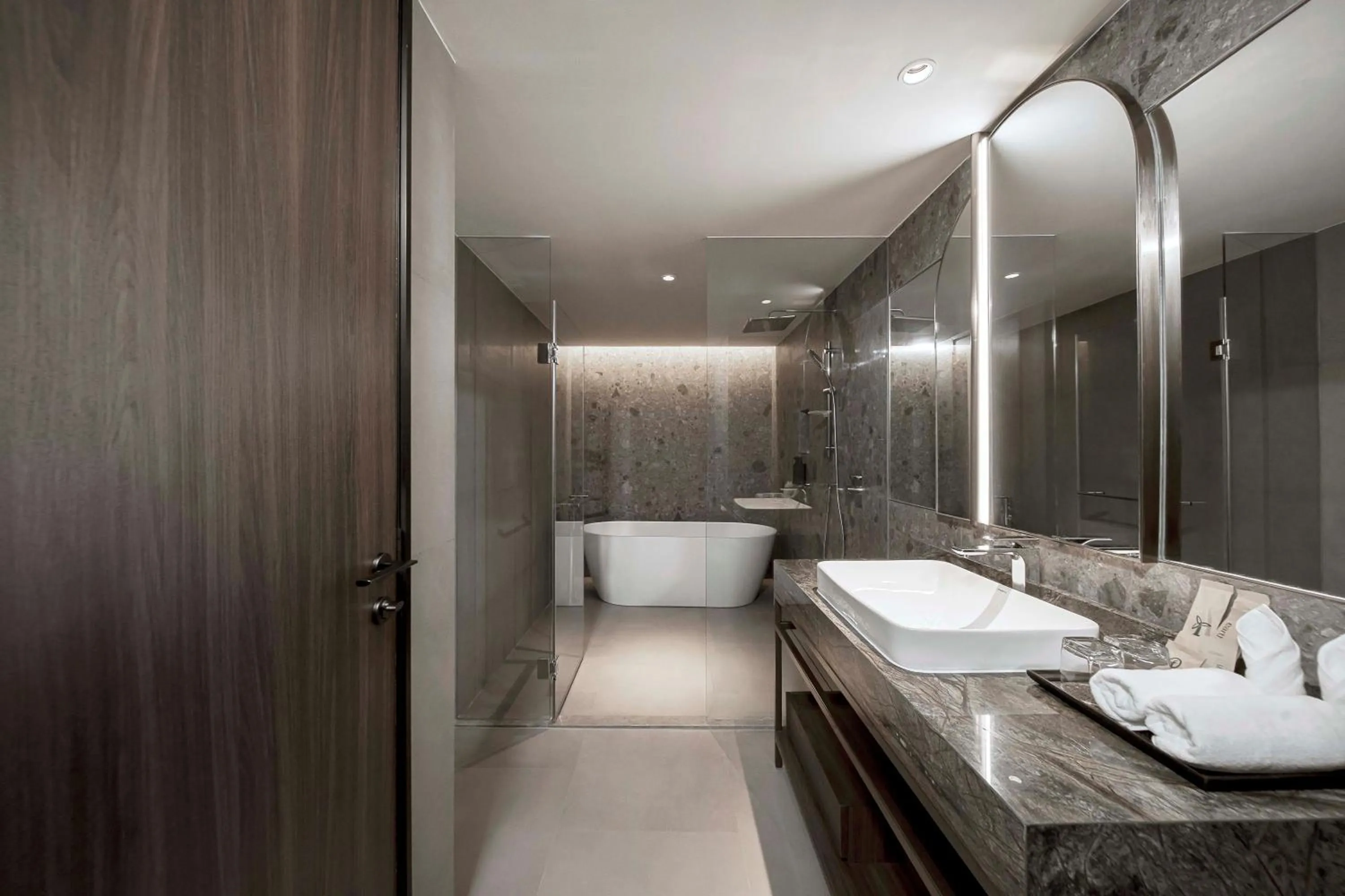 Bathroom in Gardina Asoke Hotel & Residence