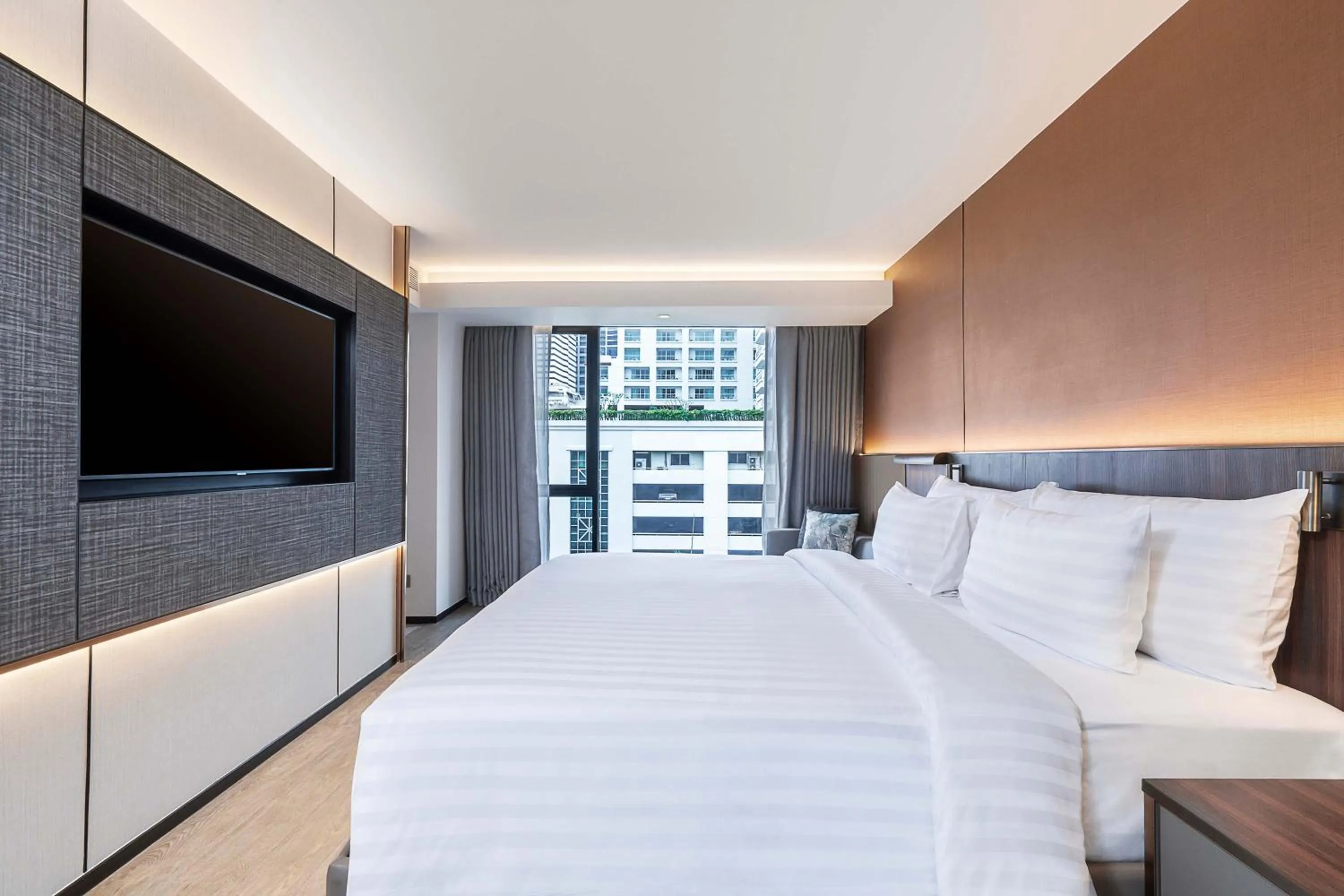Bed in Gardina Asoke Hotel & Residence