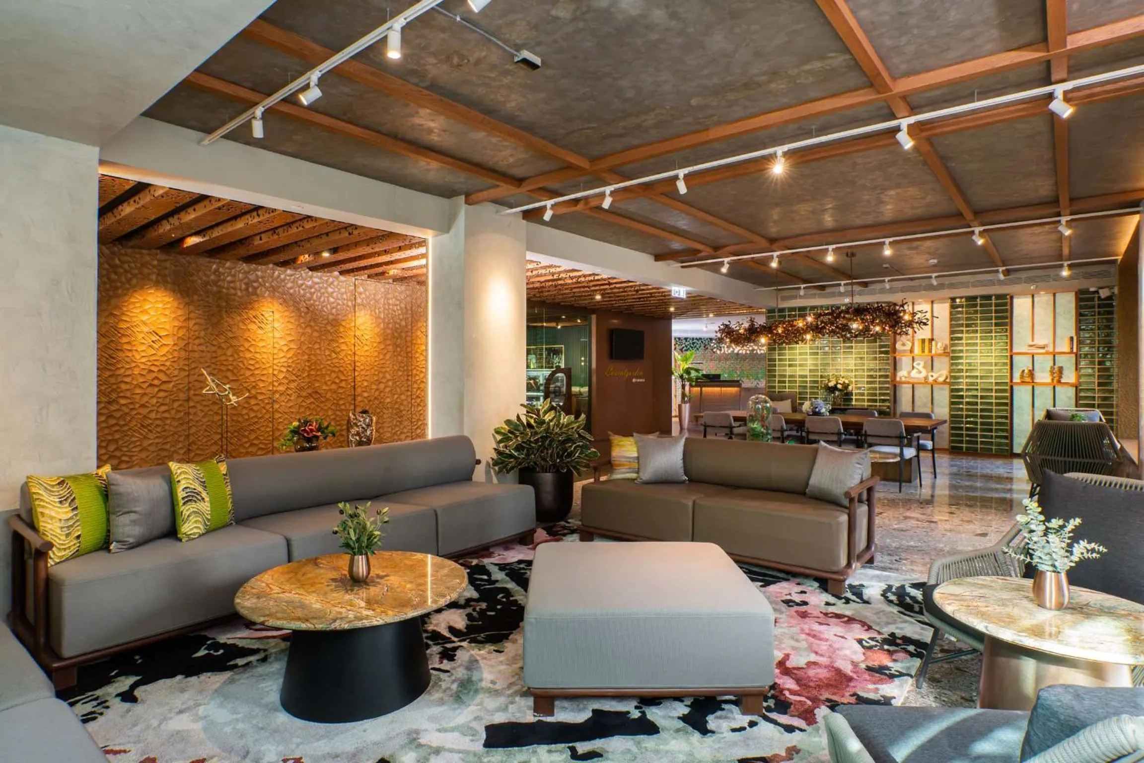 Lobby or reception in Gardina Asoke Hotel & Residence