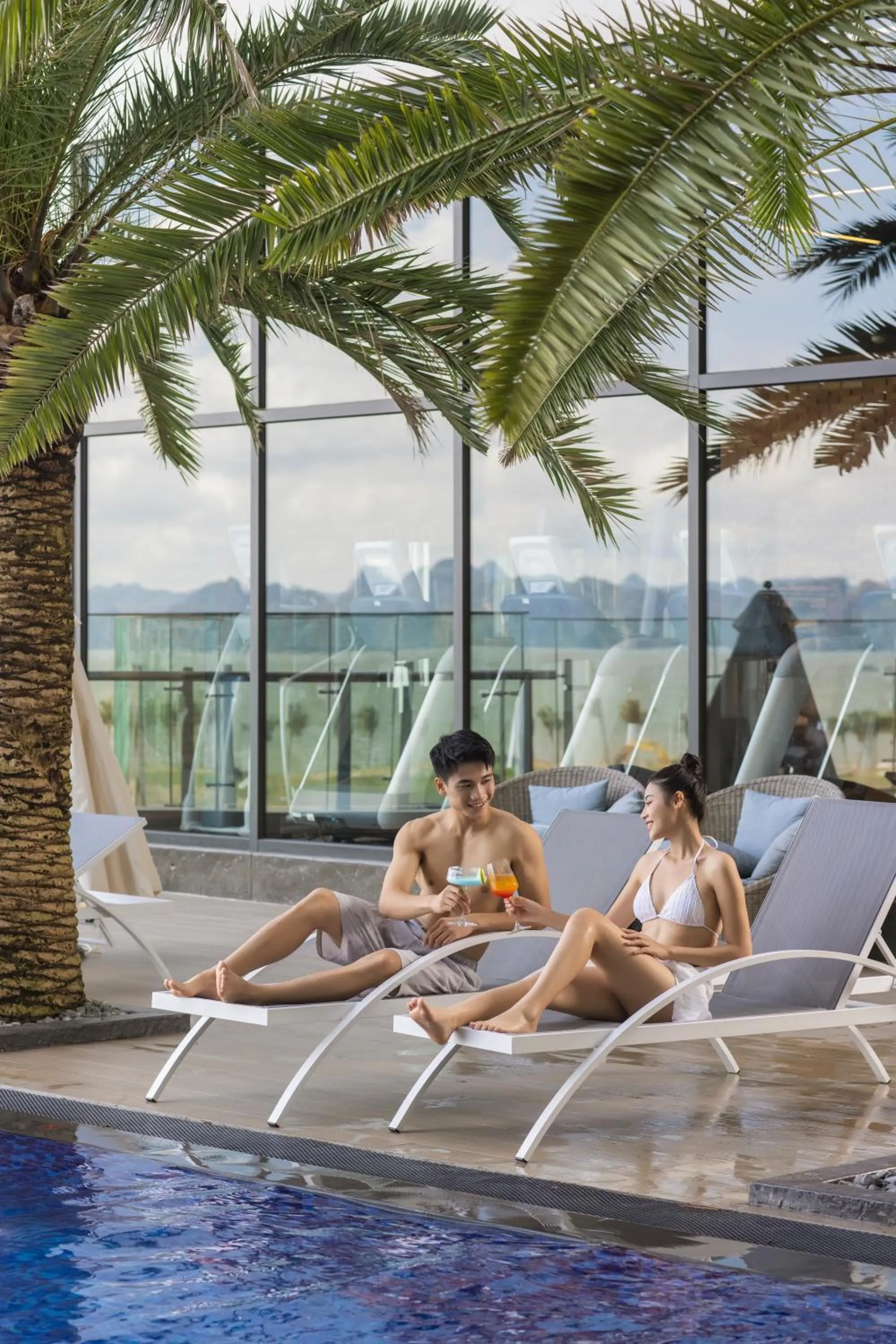 Swimming pool in Citadines Marina Halong