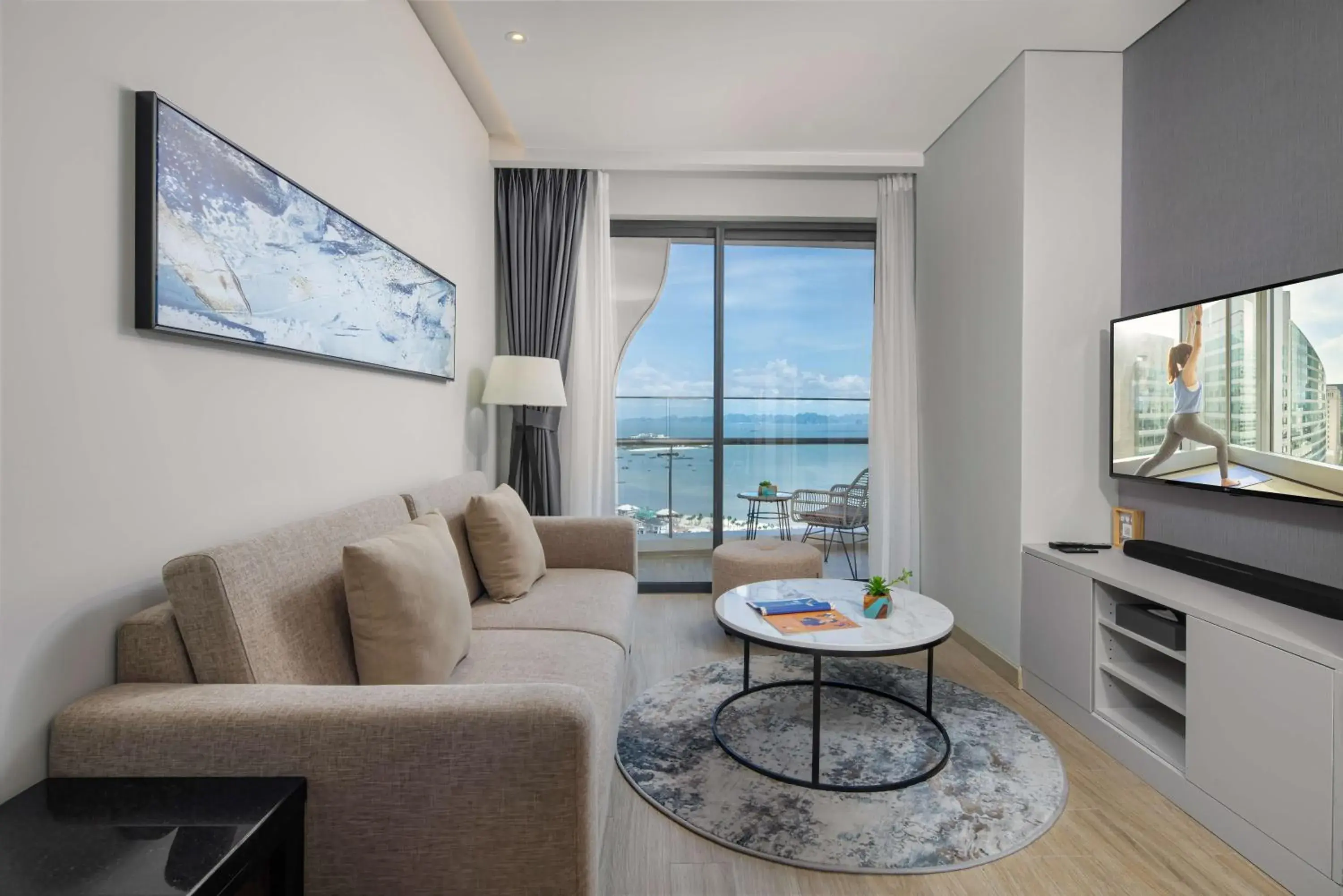 Living room in Citadines Marina Halong Living room in Citadines Marina Halong