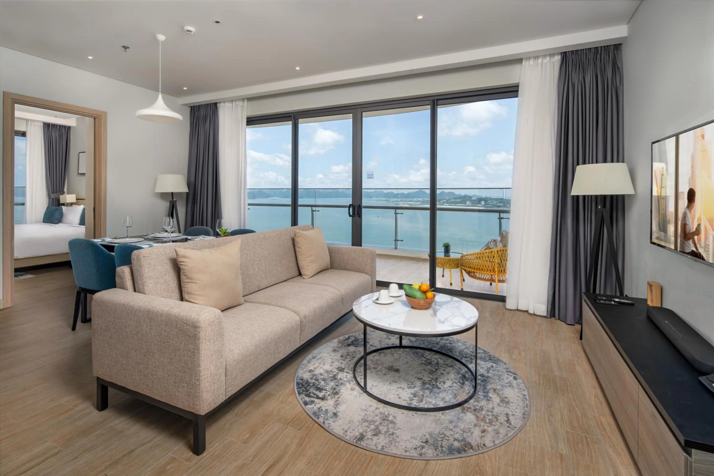 Living room in Citadines Marina Halong