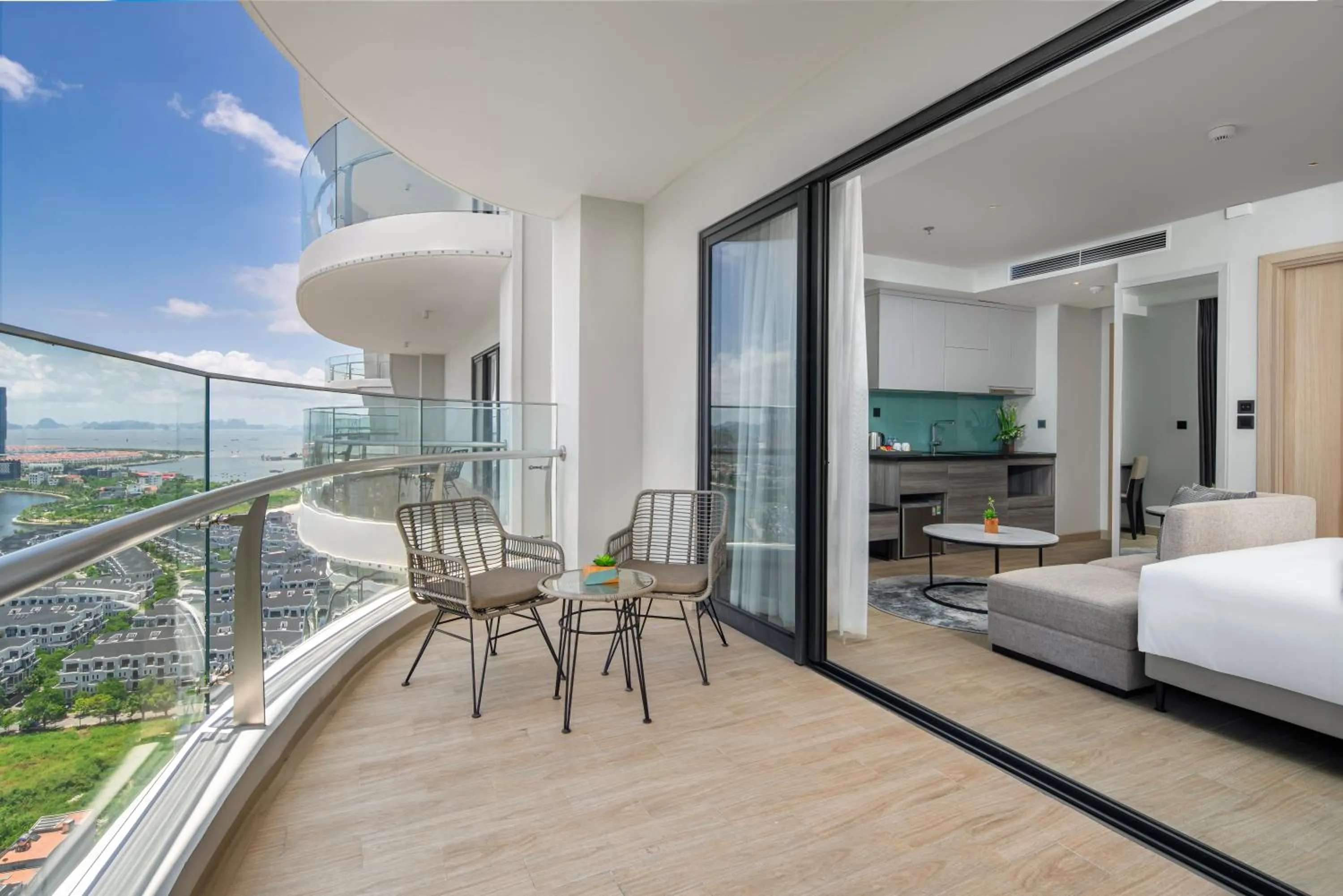 Patio, Bed in Citadines Marina Halong