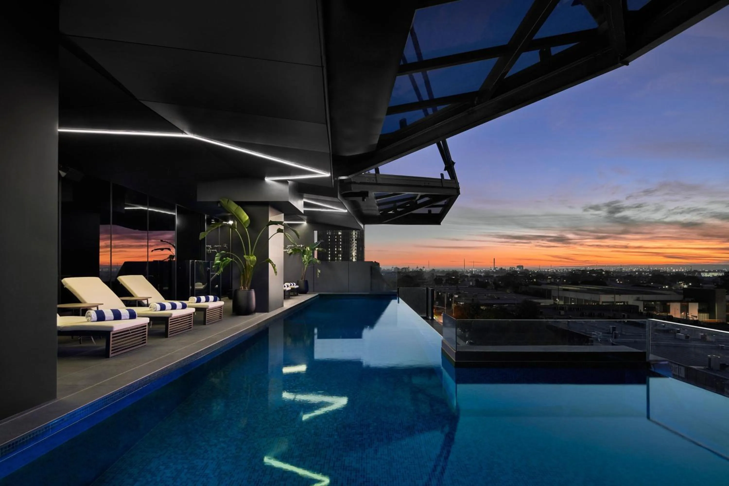 Swimming pool in AC Hotel by Marriott Melbourne Southbank