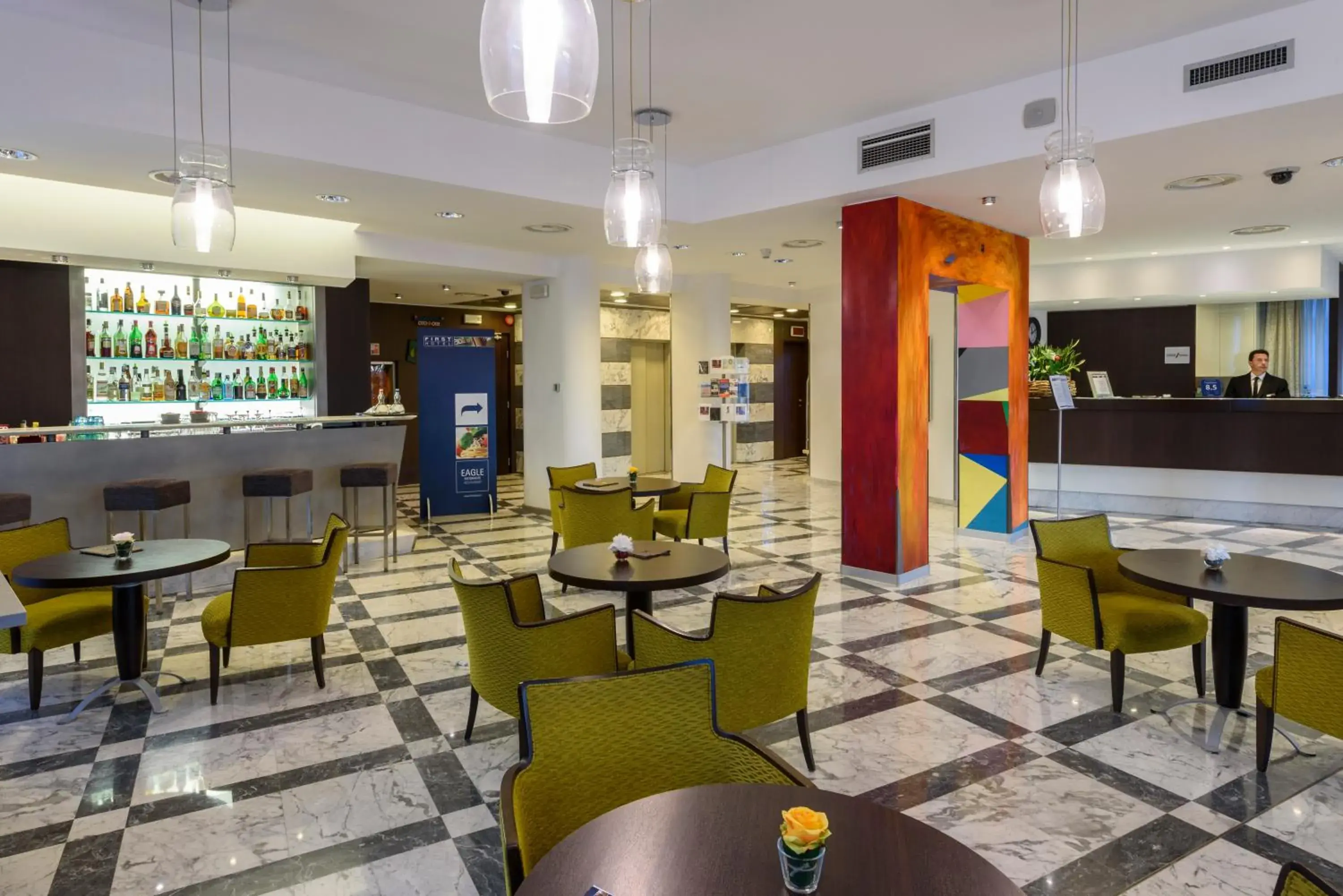 Lounge or bar in First Hotel Malpensa Lounge or bar in First Hotel Malpensa