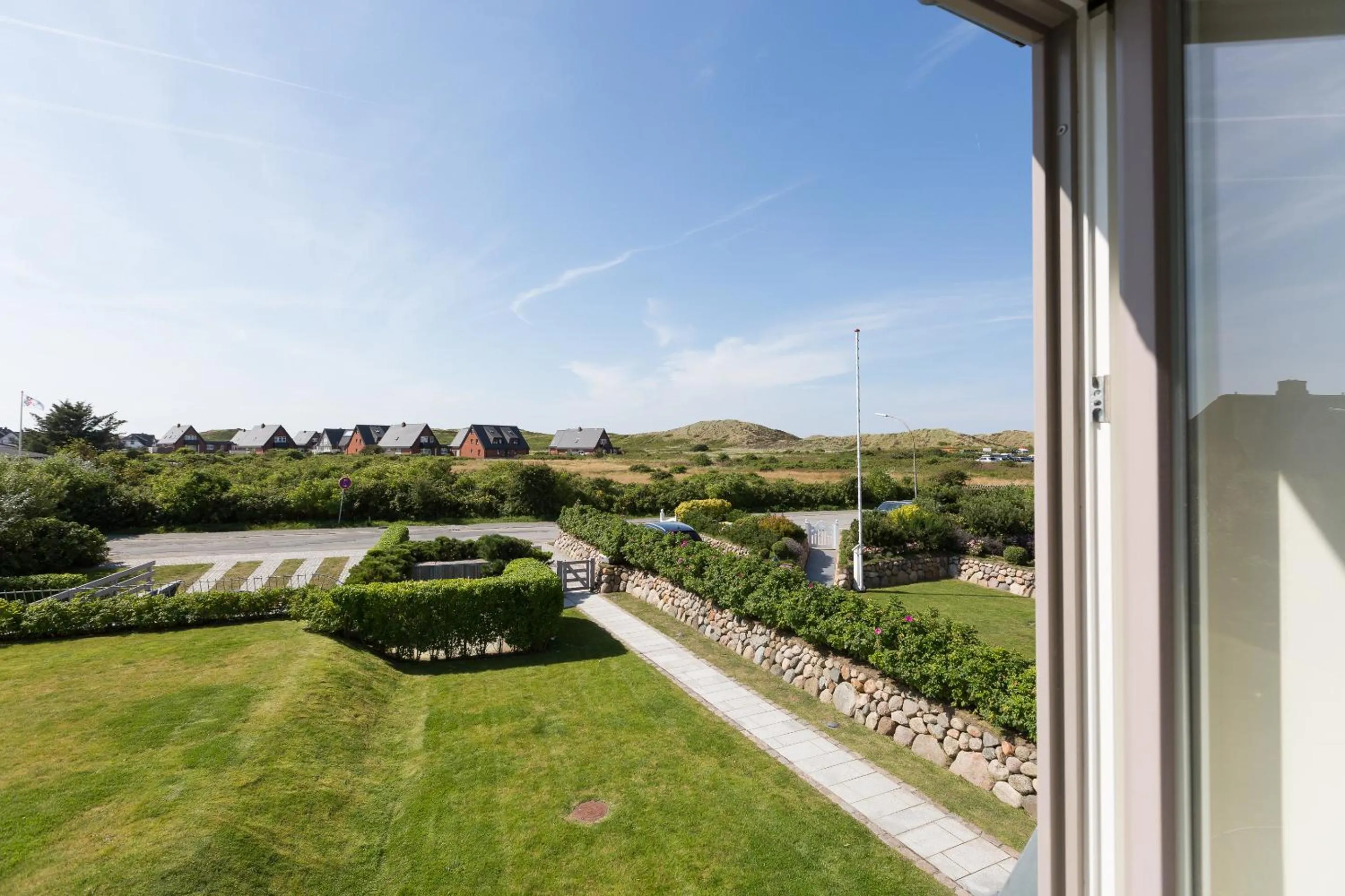 Garden view in Sunset Beach House