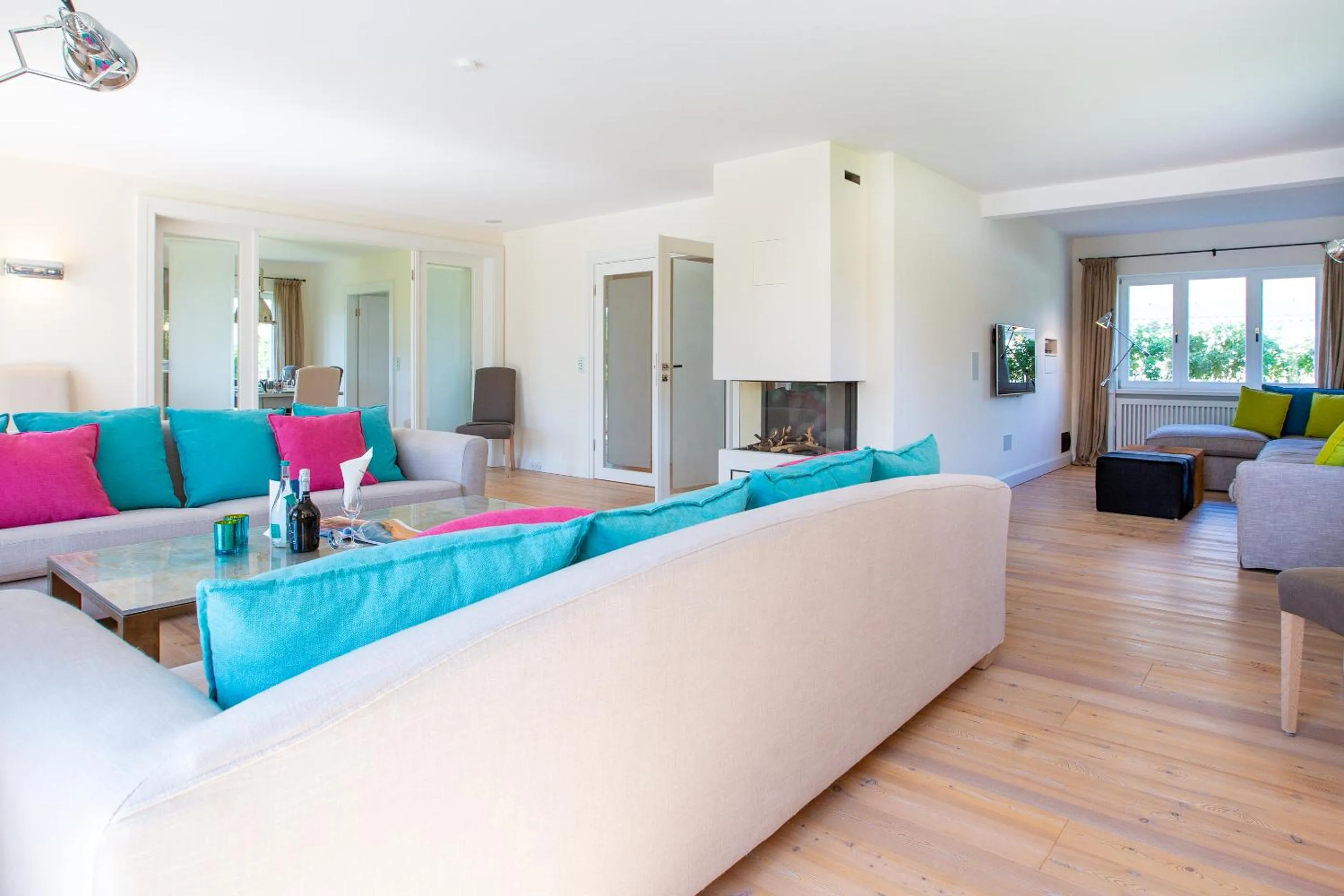 Living room in Sunset Beach House