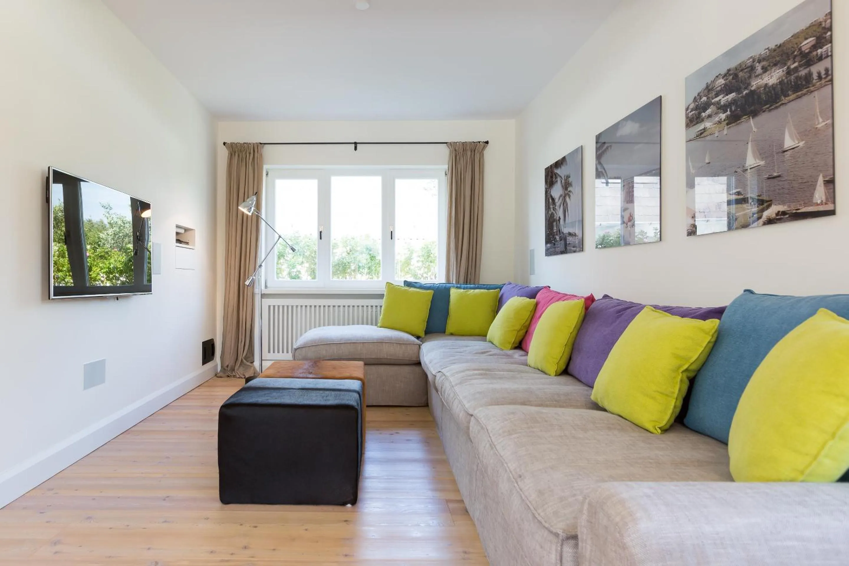Living room in Sunset Beach House