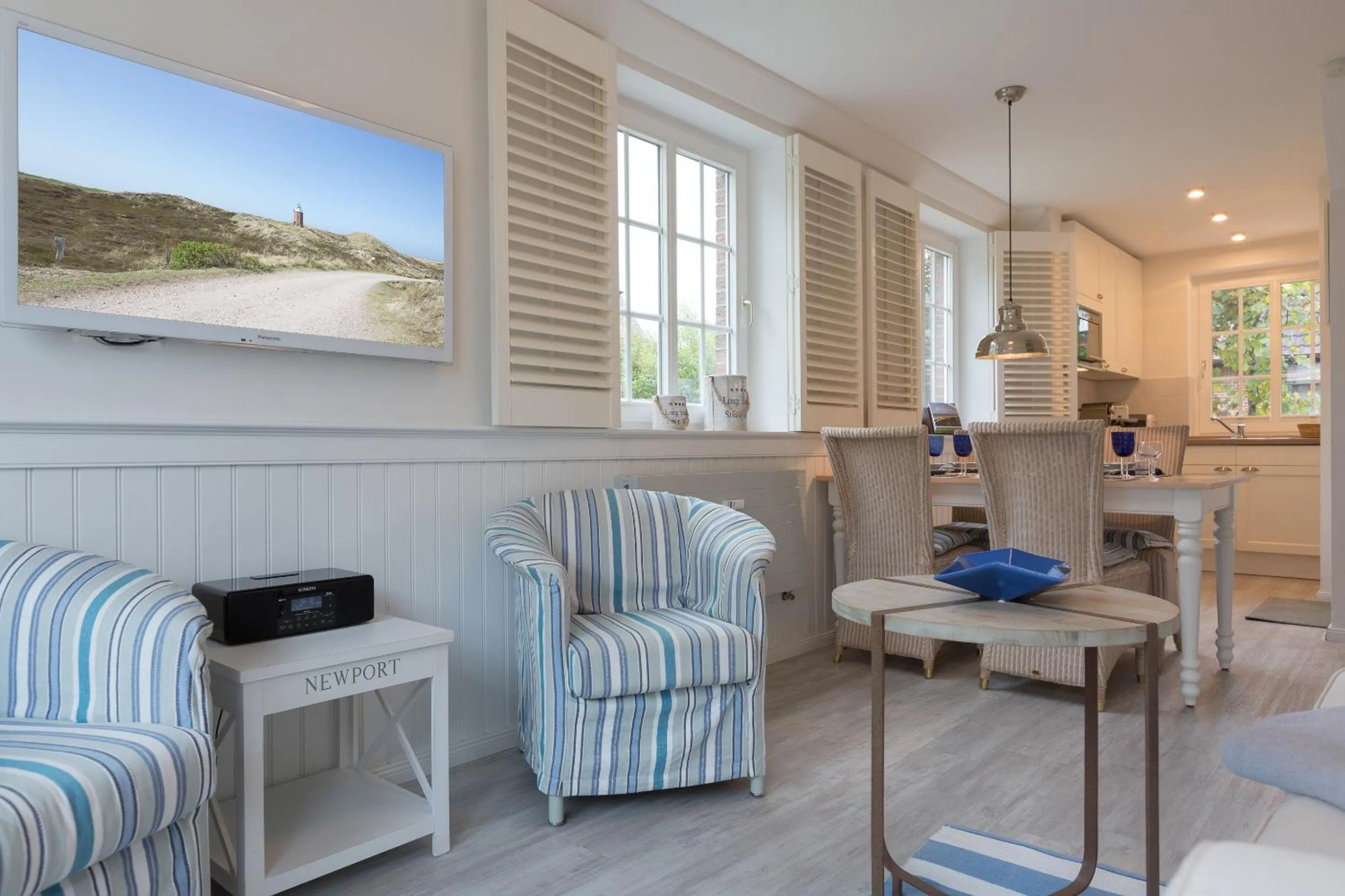 Living room in Sylter Perle App Nantucket