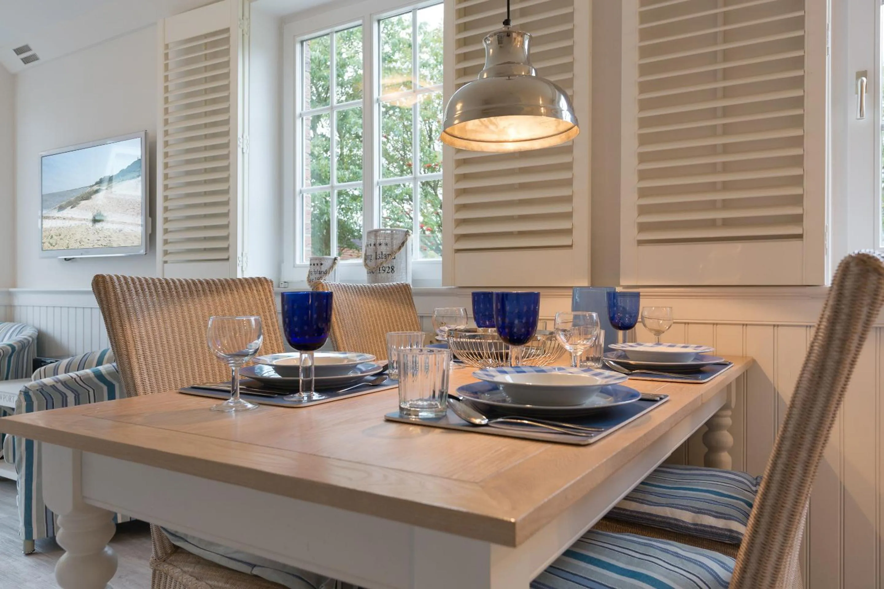 Living room in Sylter Perle App Nantucket