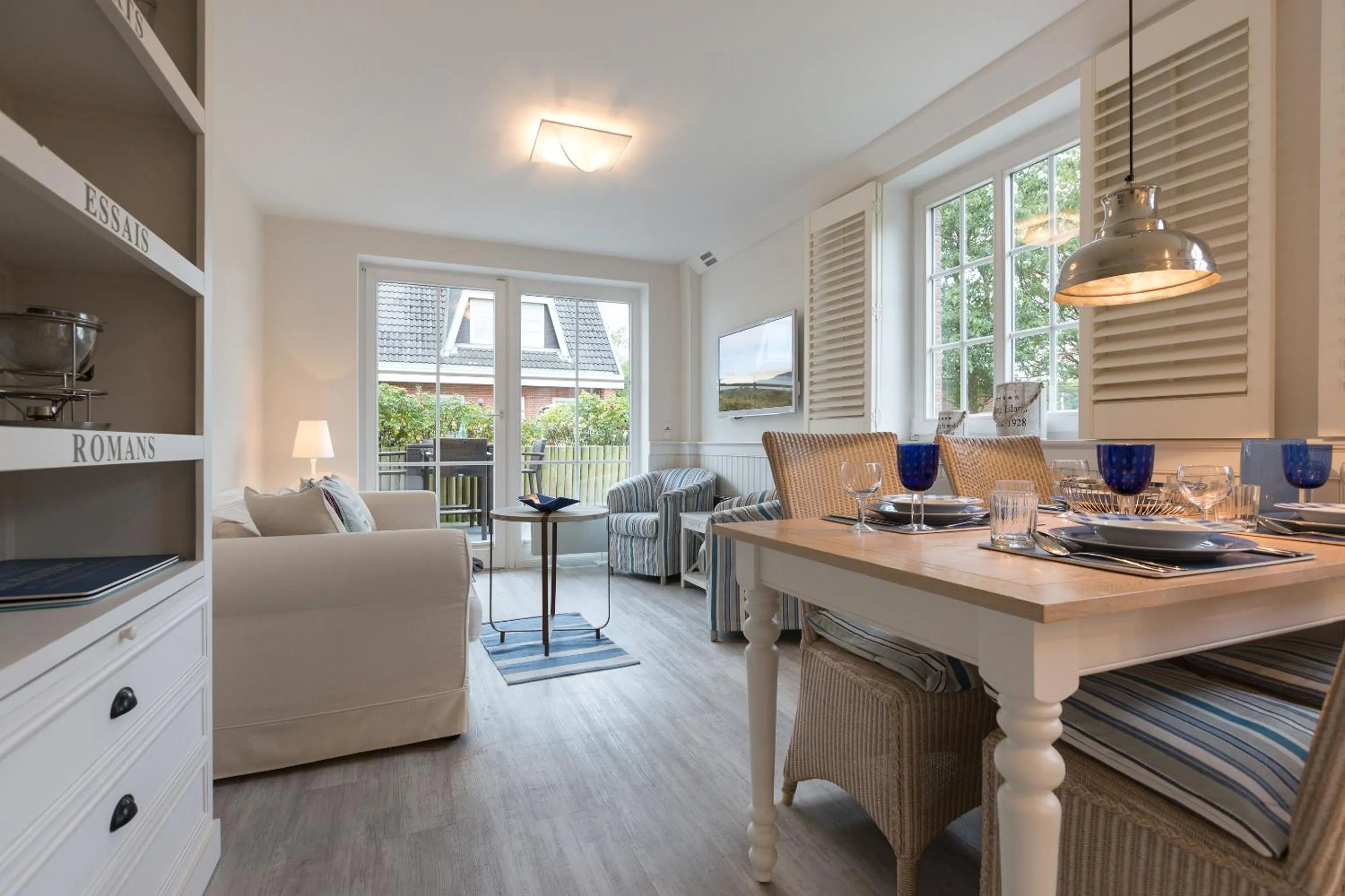 Living room in Sylter Perle App Nantucket