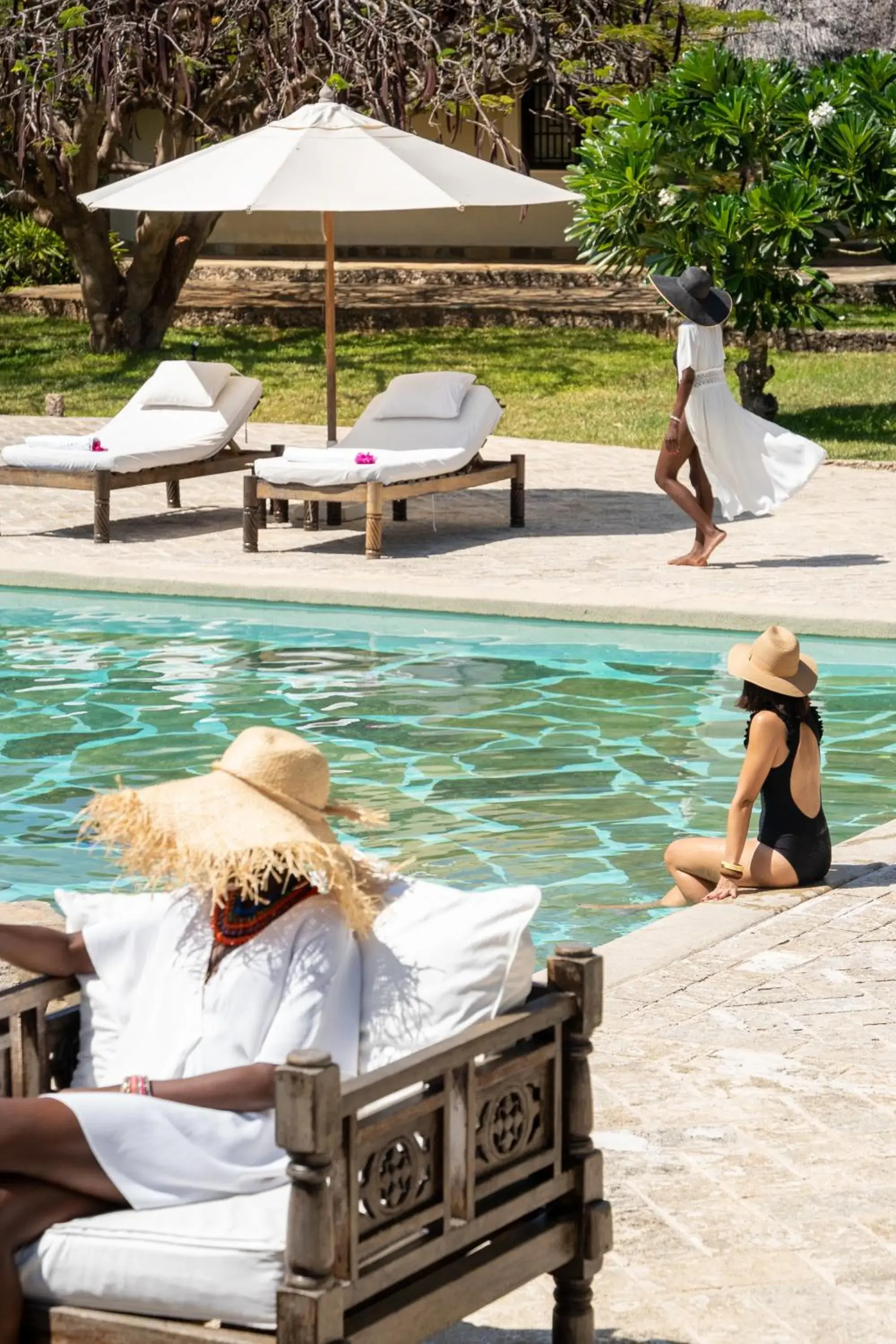 Pool view in Lion in the Sun Boutique Hotel & Spa Pool view in Lion in the Sun Boutique Hotel & Spa