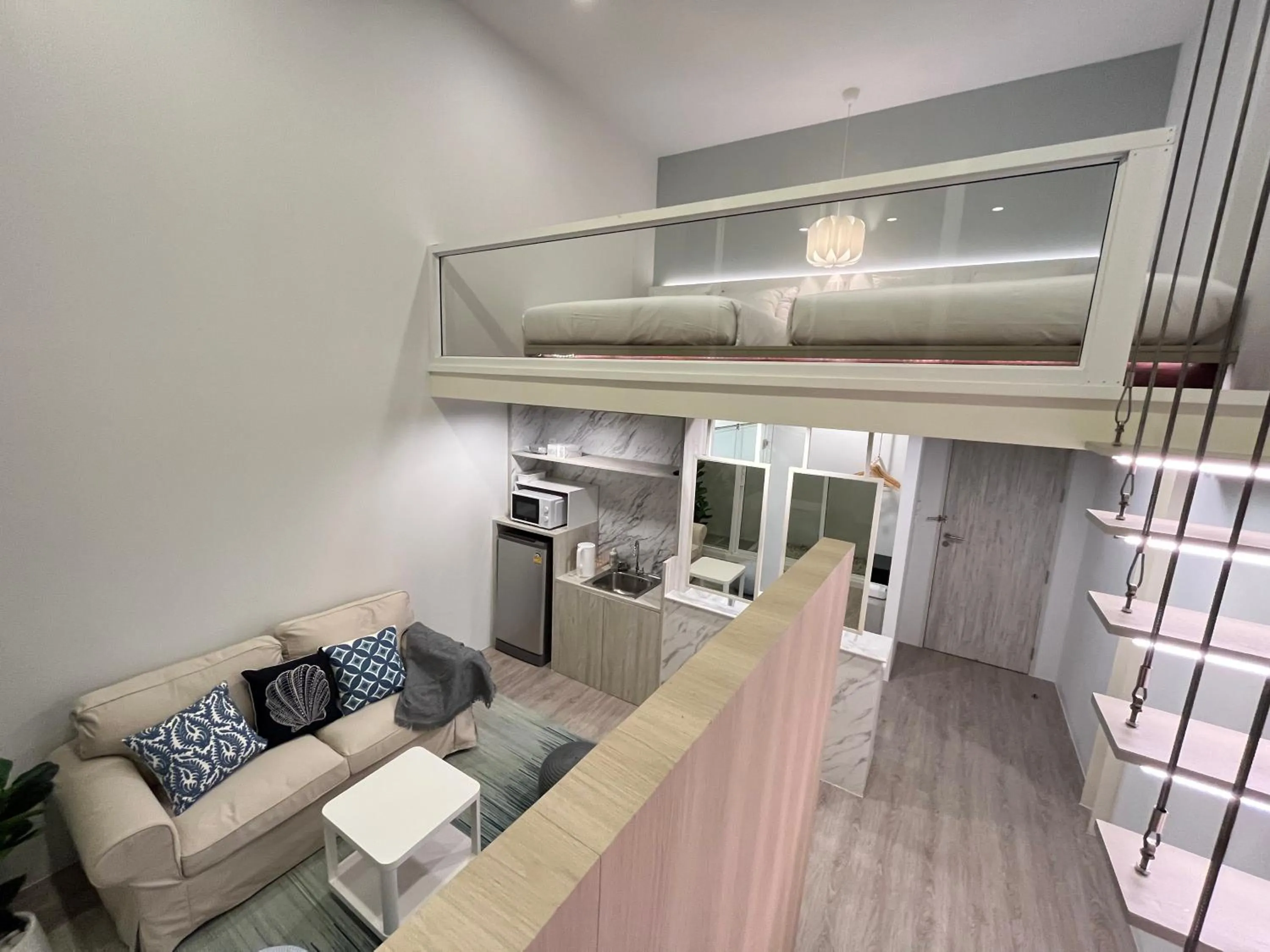 Seating area in Ease Me Residence