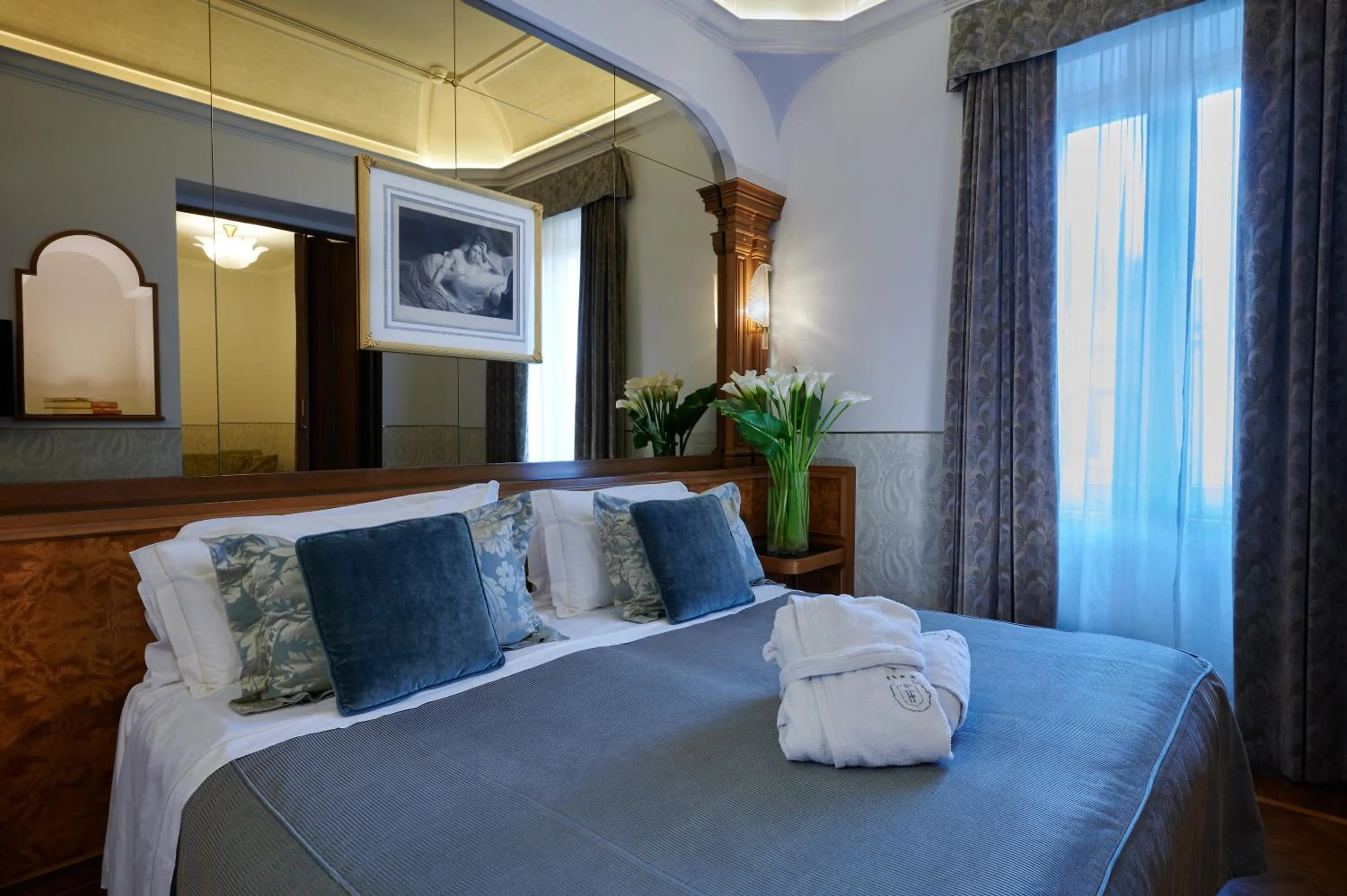 Bedroom, Bed in Hotel Farnese