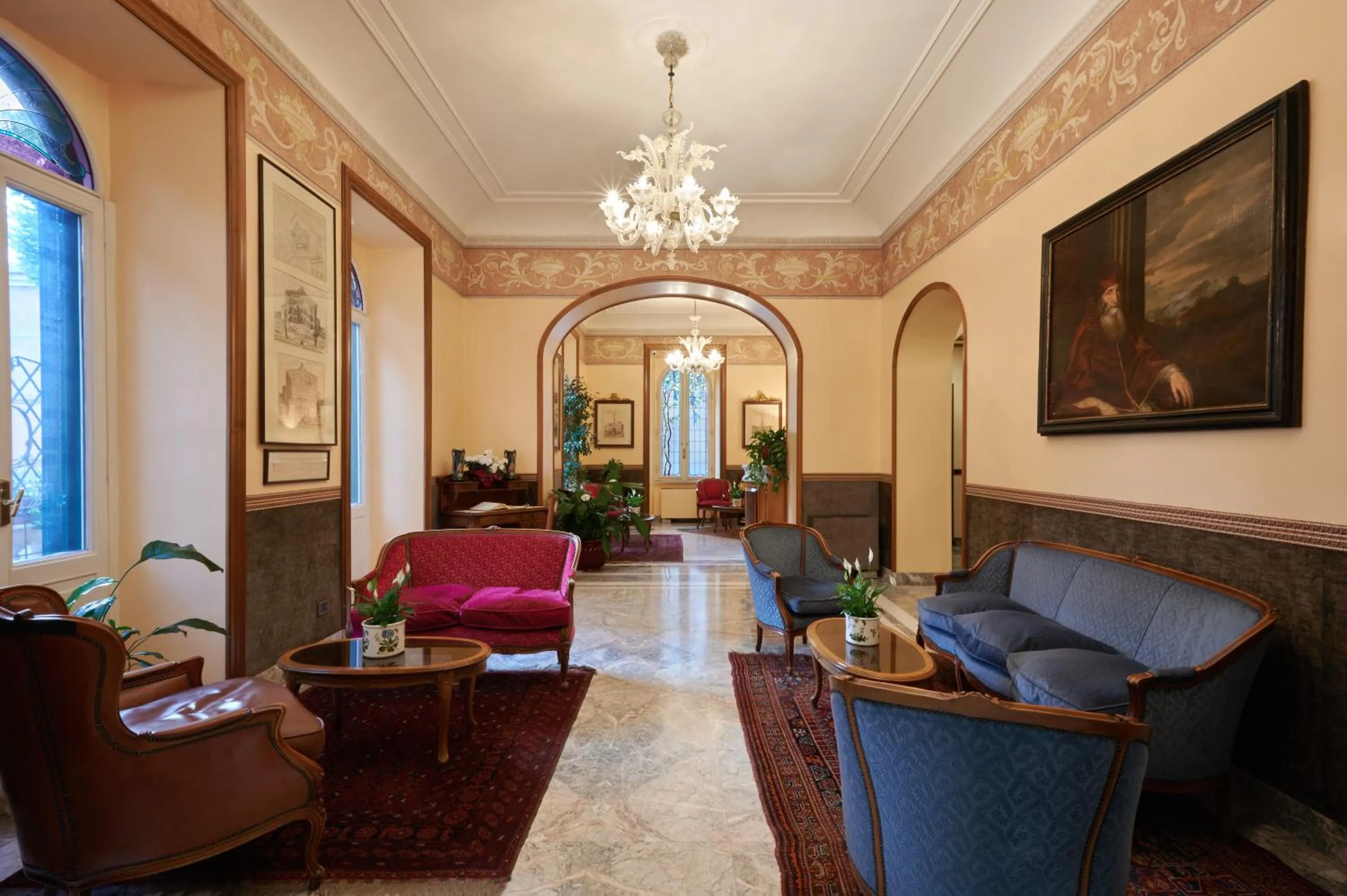 Lobby or reception in Hotel Farnese