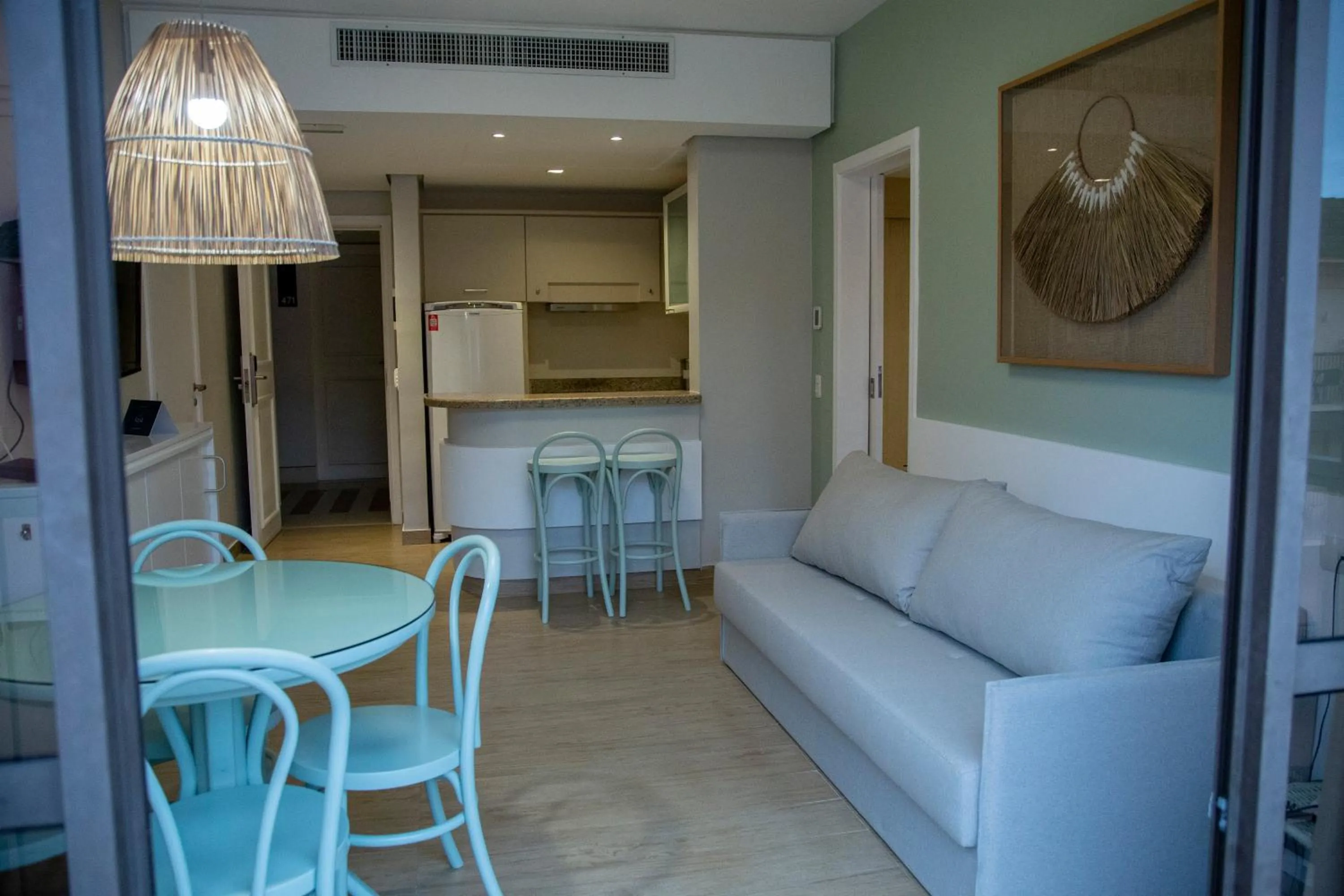 Living room in Jurerê Beach Village - Suíte