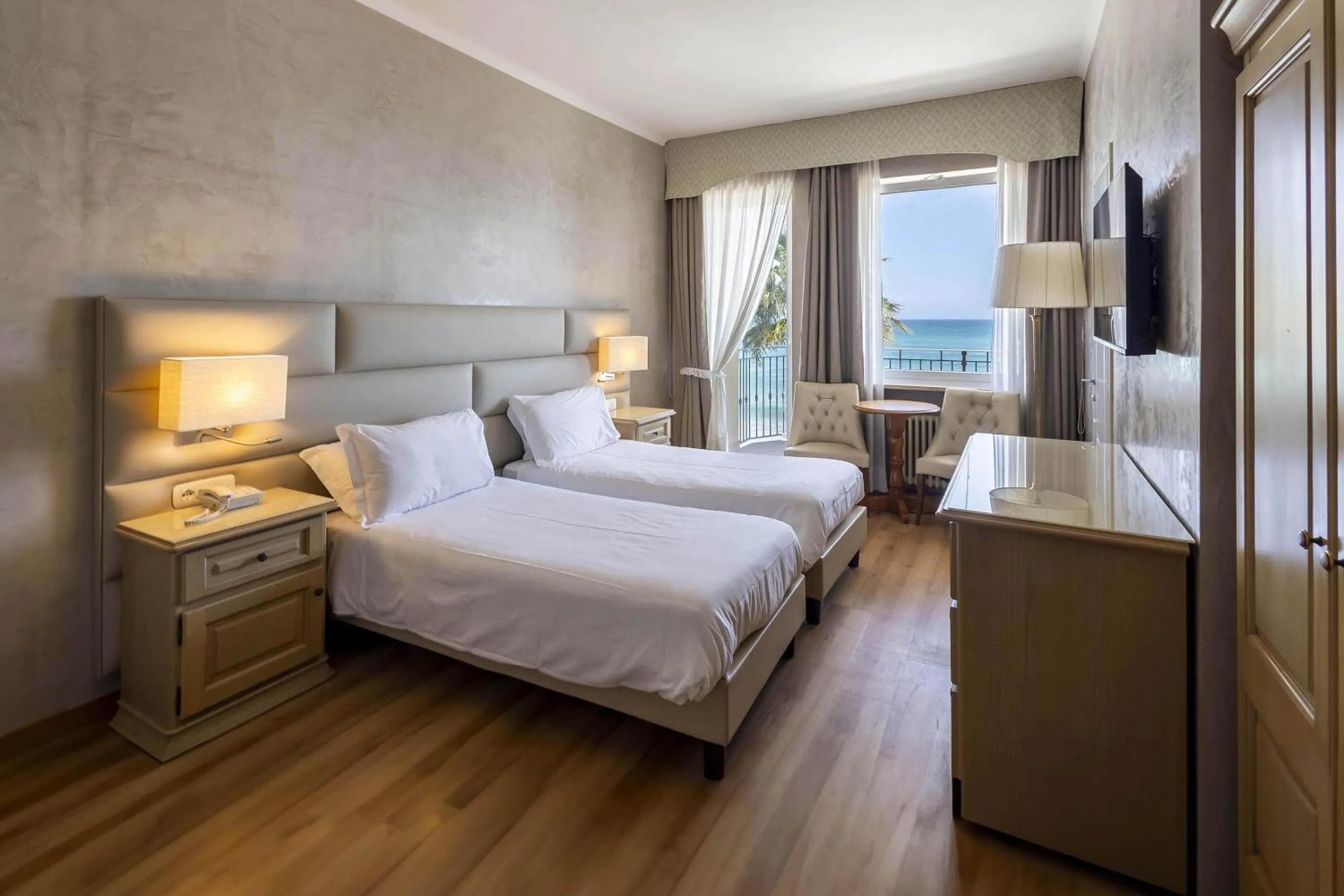 Photo of the whole room, Bed in B&B HOTEL Diano Marina Palace