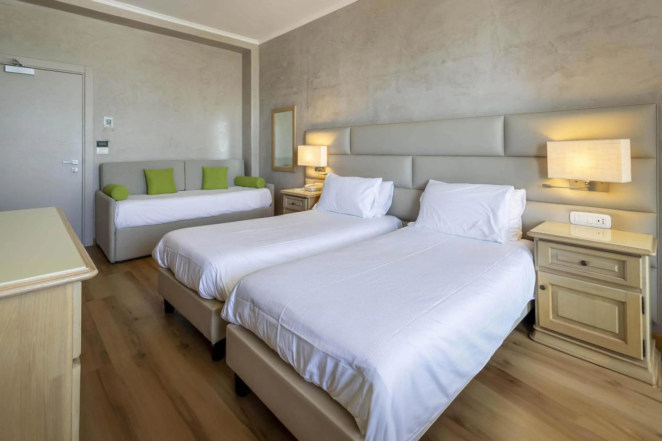 Photo of the whole room, Bed in B&B HOTEL Diano Marina Palace