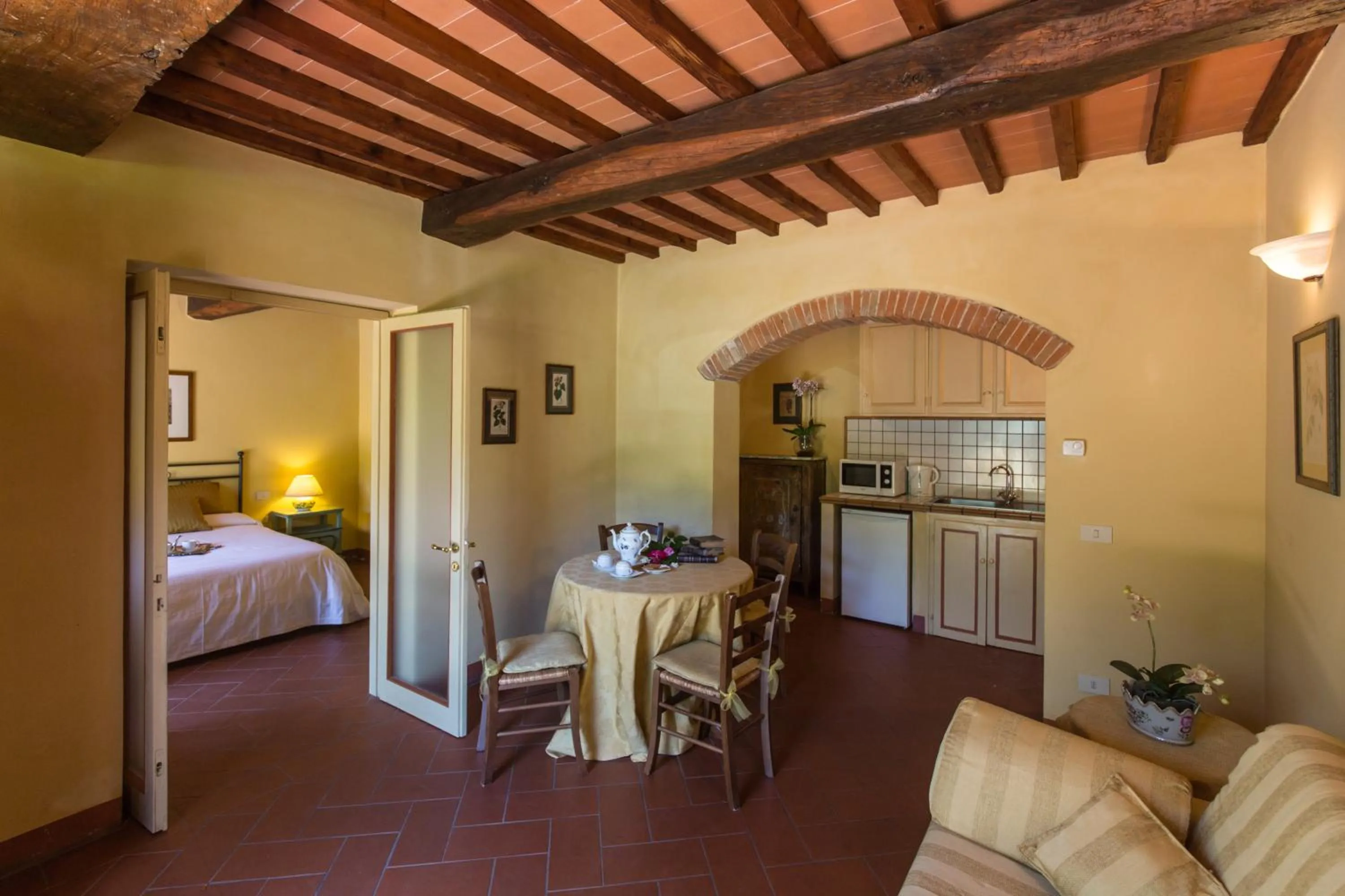 Dining area, Bed in Villa Casagrande Resort e SPA