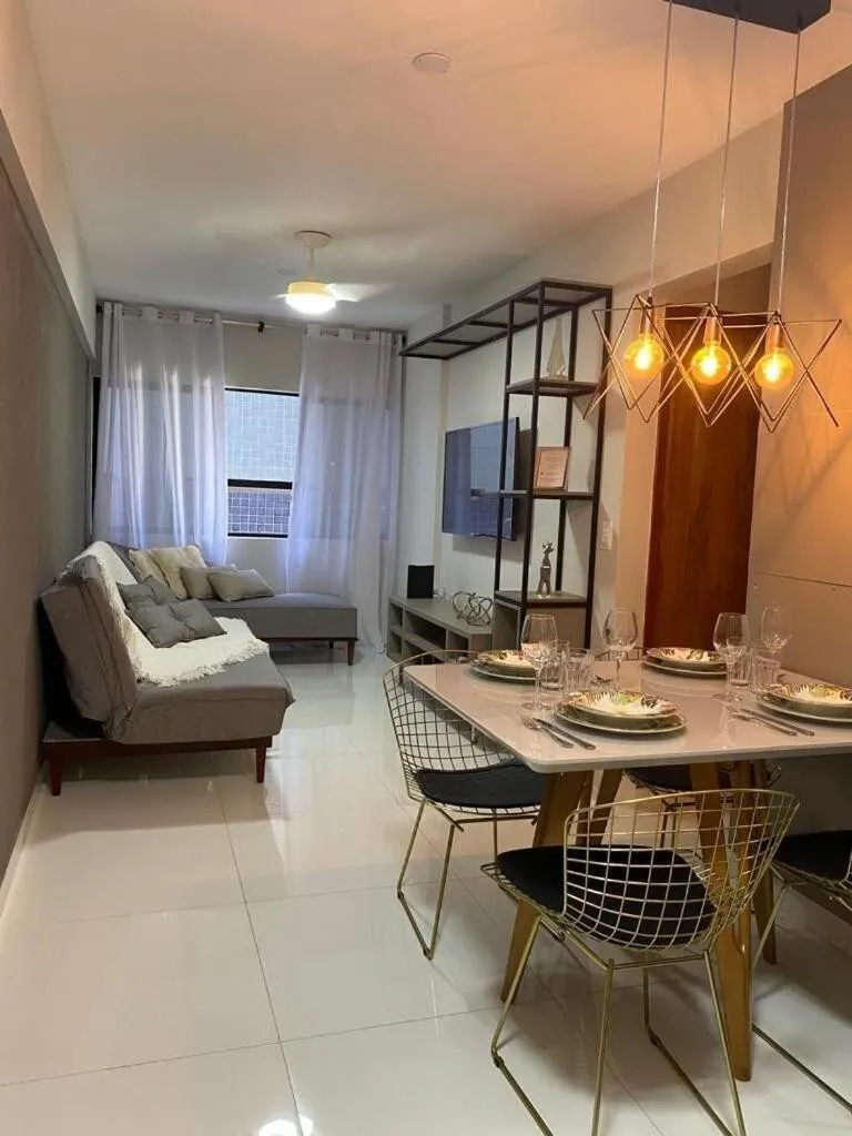 Living room in FLAT BEIRA MAR DE JATIUCA EM MACEIÓ - AL