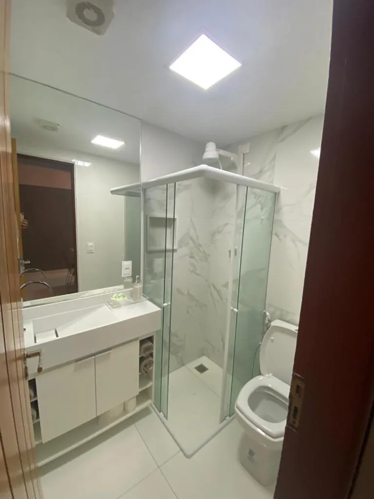 Bathroom in FLAT BEIRA MAR DE JATIUCA EM MACEIÓ - AL