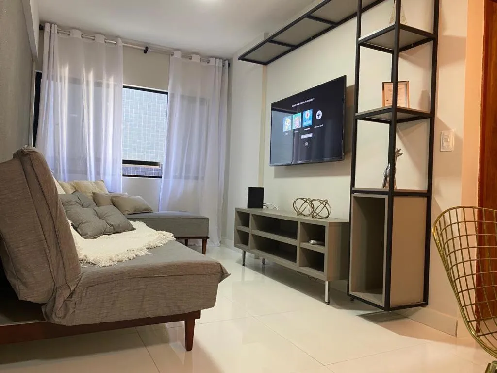 Living room in FLAT BEIRA MAR DE JATIUCA EM MACEIÓ - AL