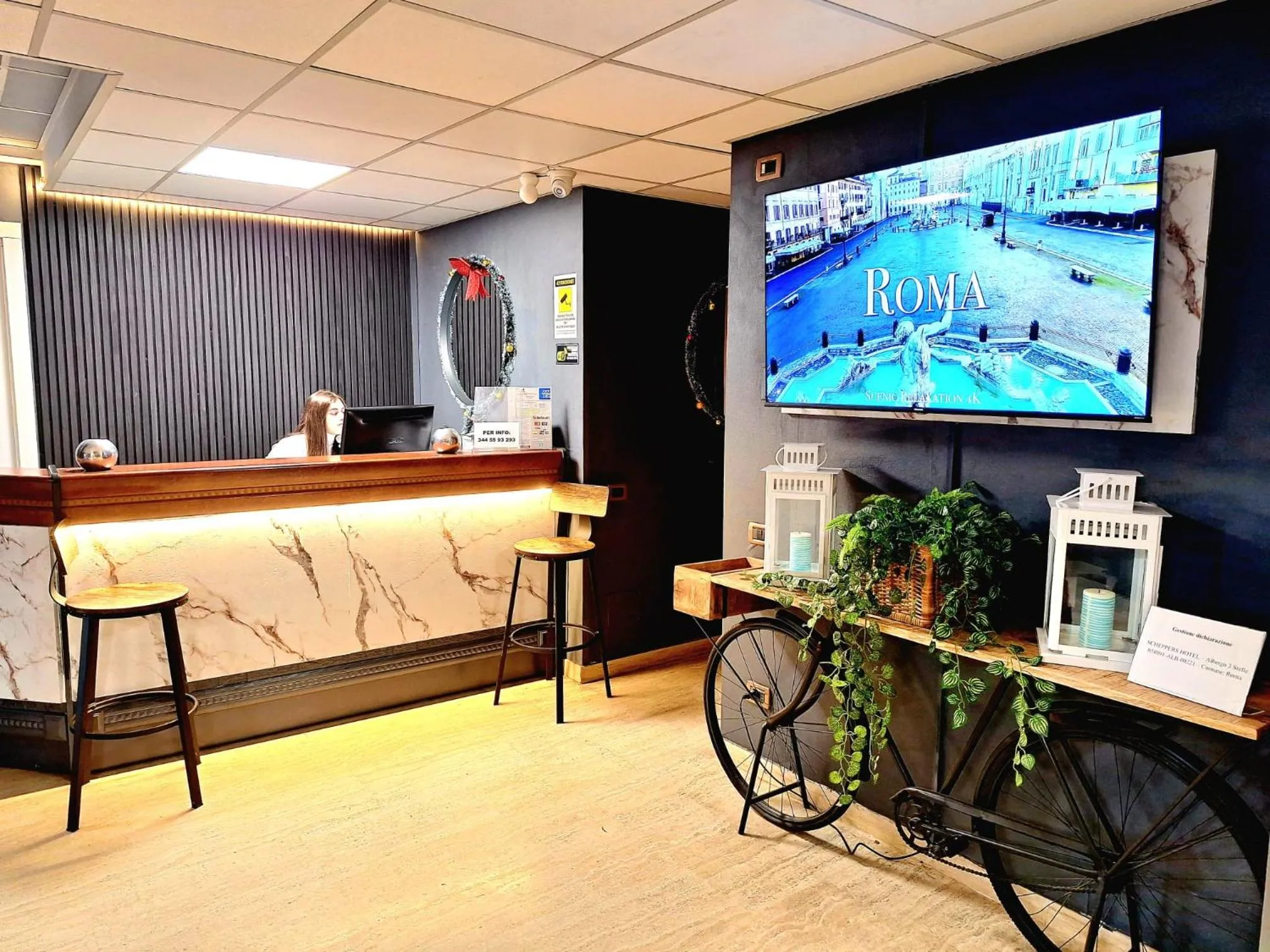 Lobby or reception in Scheppers Hotel